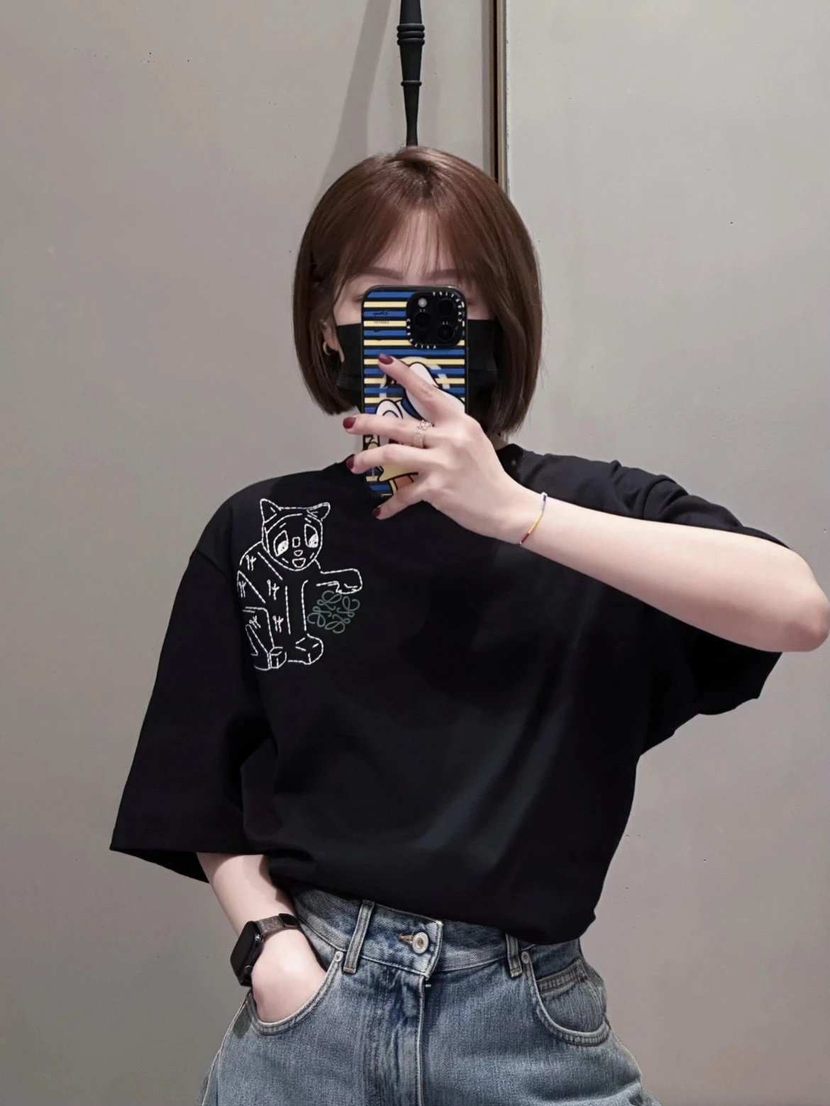 RD-C125 · Embroidered Cat T-Shirt showcase view 4