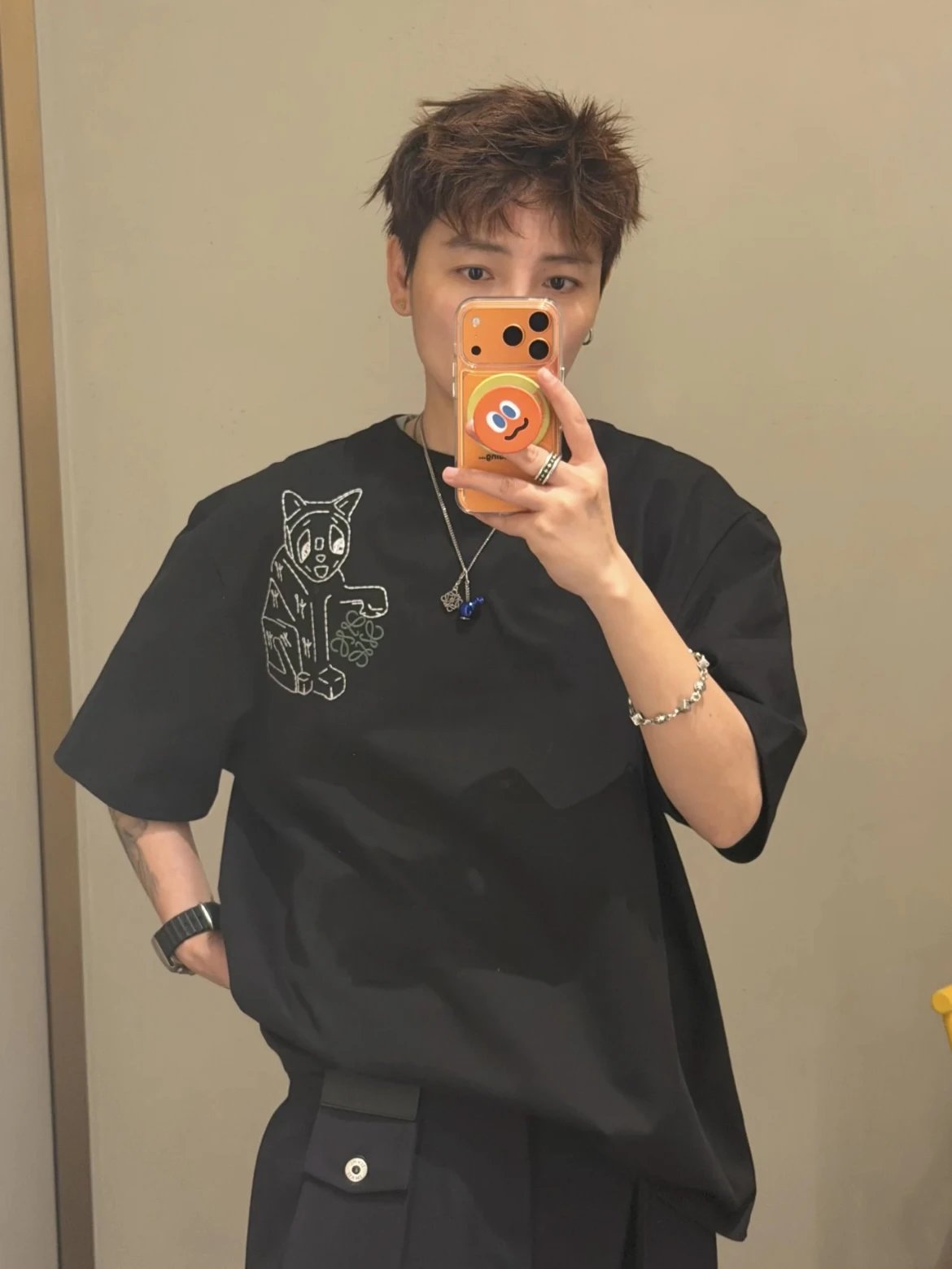RD-C125 · Embroidered Cat T-Shirt showcase view 7
