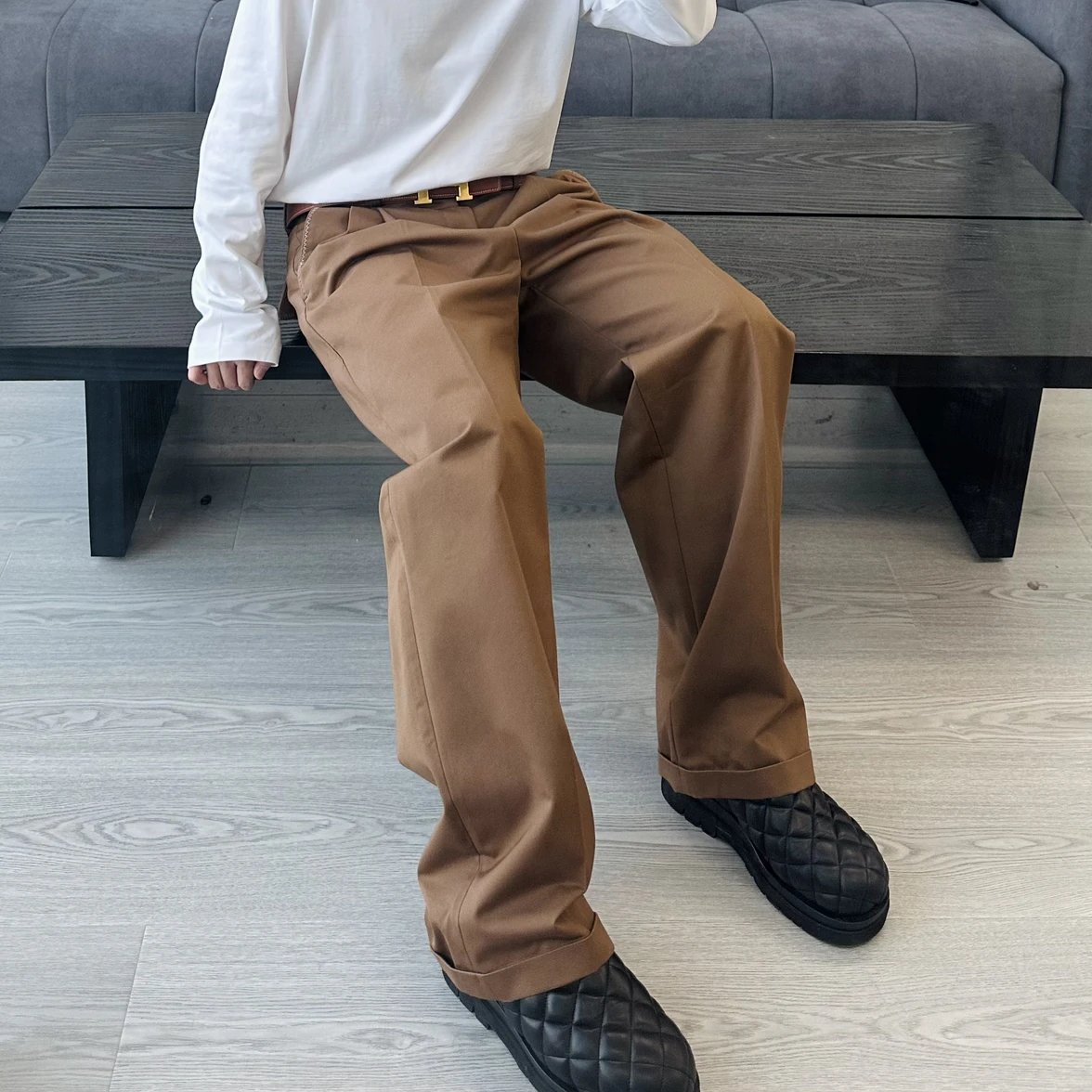 RD-C403 · Collaboration Twill Straight-Leg Trousers showcase view 1