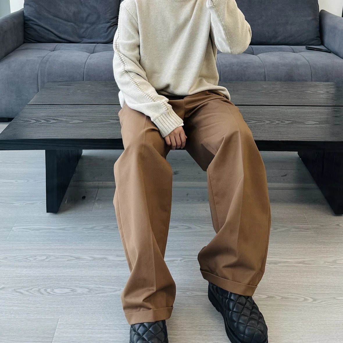RD-C403 · Collaboration Twill Straight-Leg Trousers showcase view 6