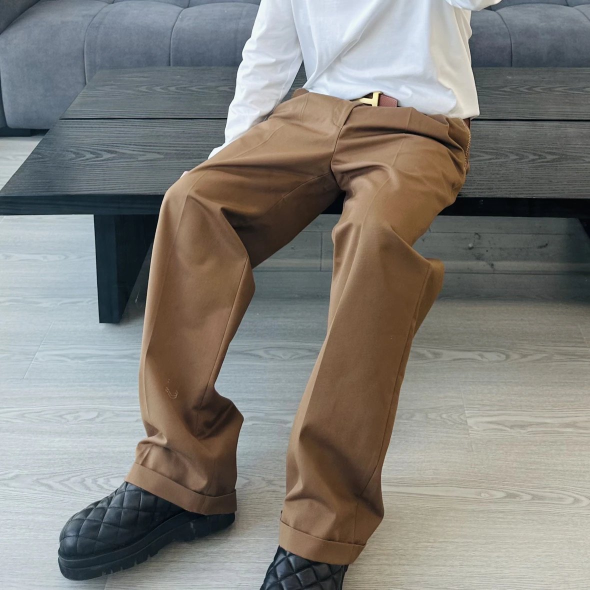 RD-C403 · Collaboration Twill Straight-Leg Trousers showcase view 7