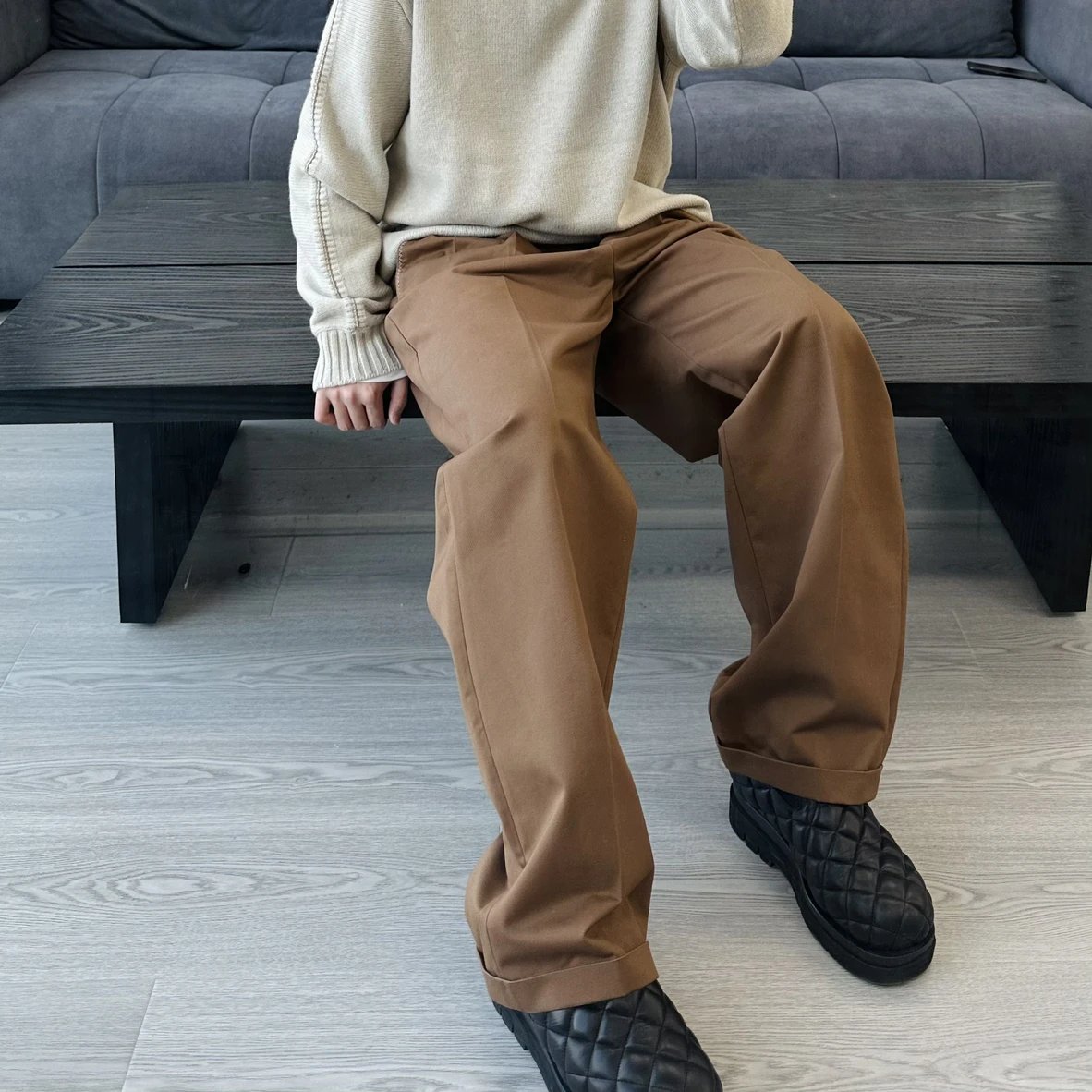 RD-C403 · Collaboration Twill Straight-Leg Trousers showcase view 8