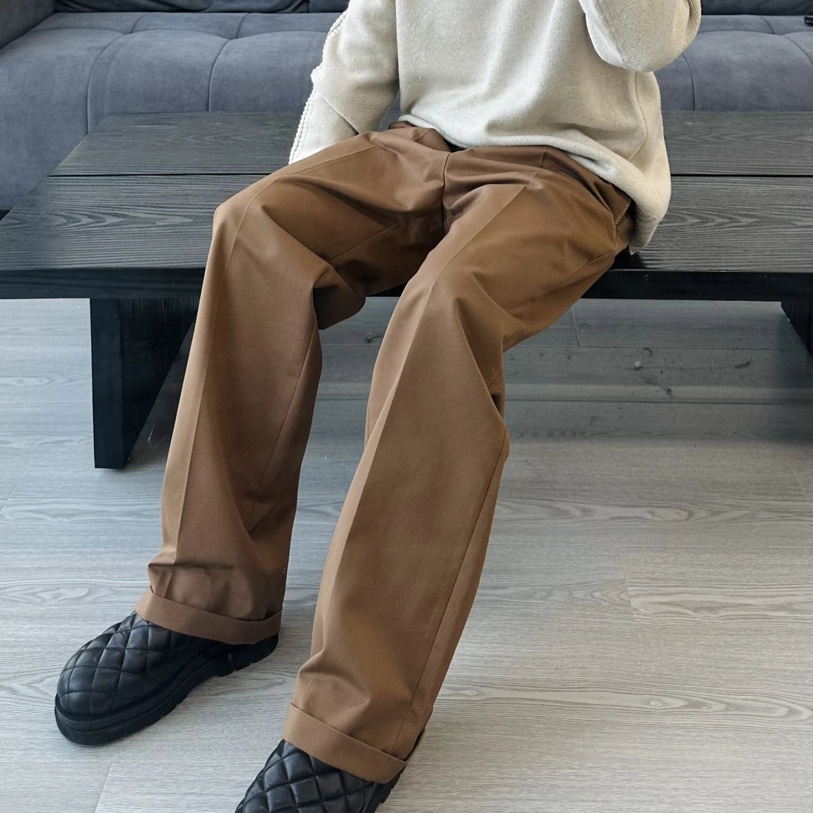 RD-C403 · Collaboration Twill Straight-Leg Trousers showcase view 9