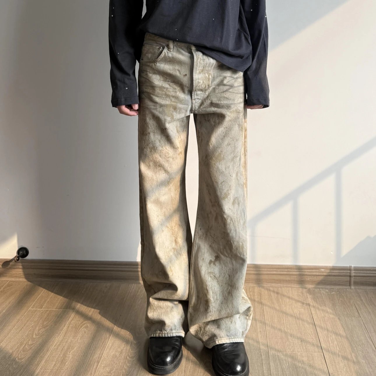 RD-C408 · Mud-Dyed Baggy Jeans showcase view 1