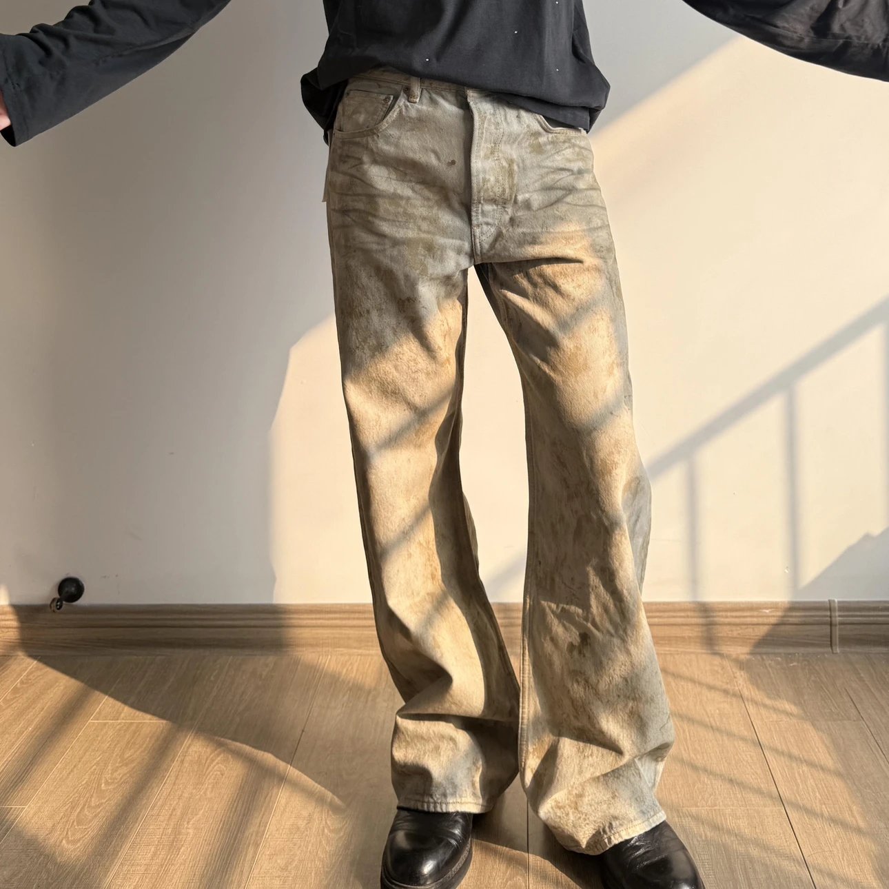 RD-C408 · Mud-Dyed Baggy Jeans showcase view 4