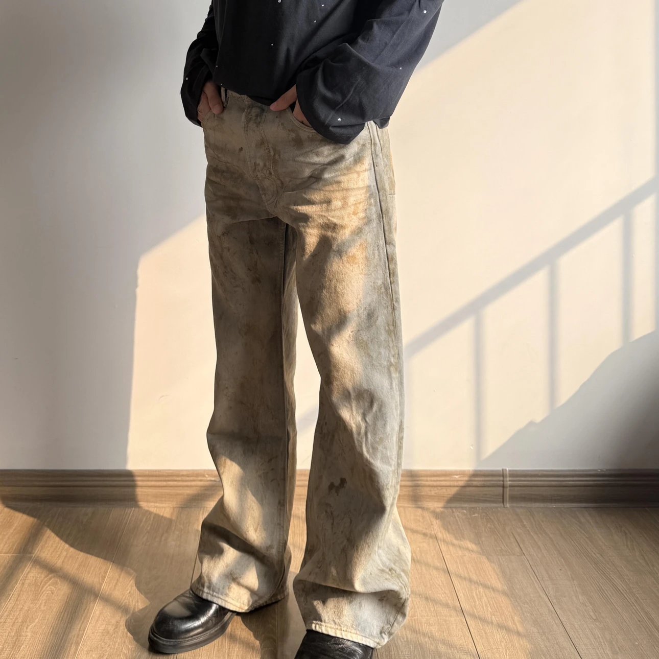 RD-C408 · Mud-Dyed Baggy Jeans showcase view 5
