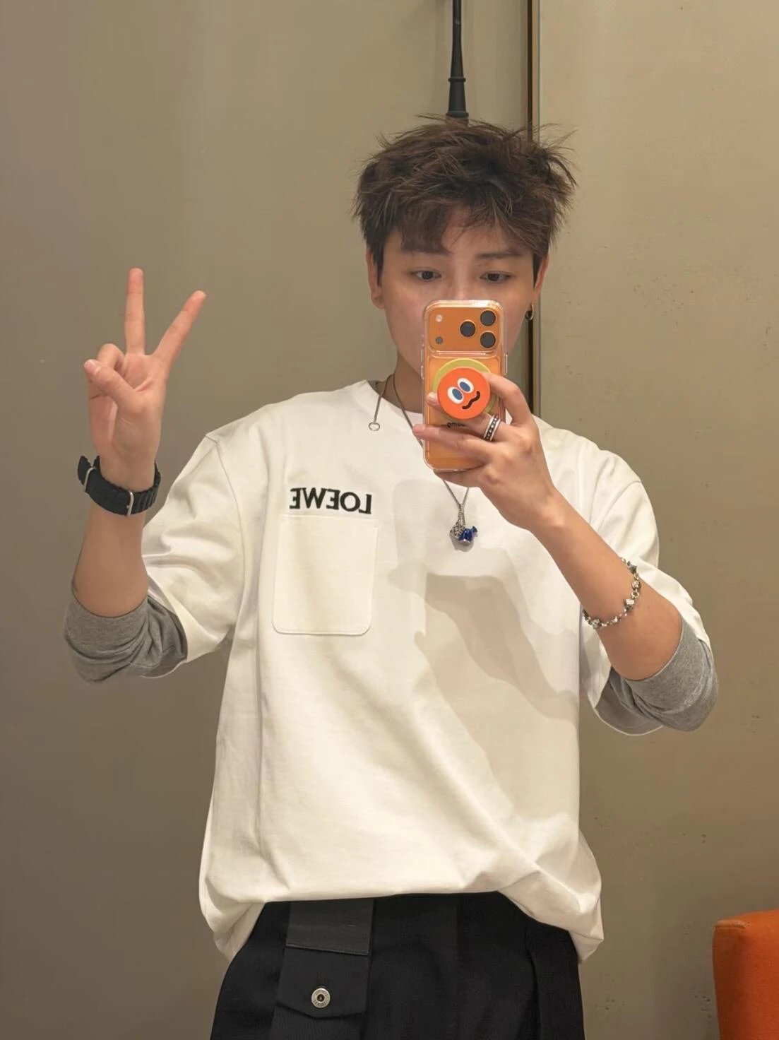 RD-C130 · Embroidered Pocket T-Shirt showcase view 3