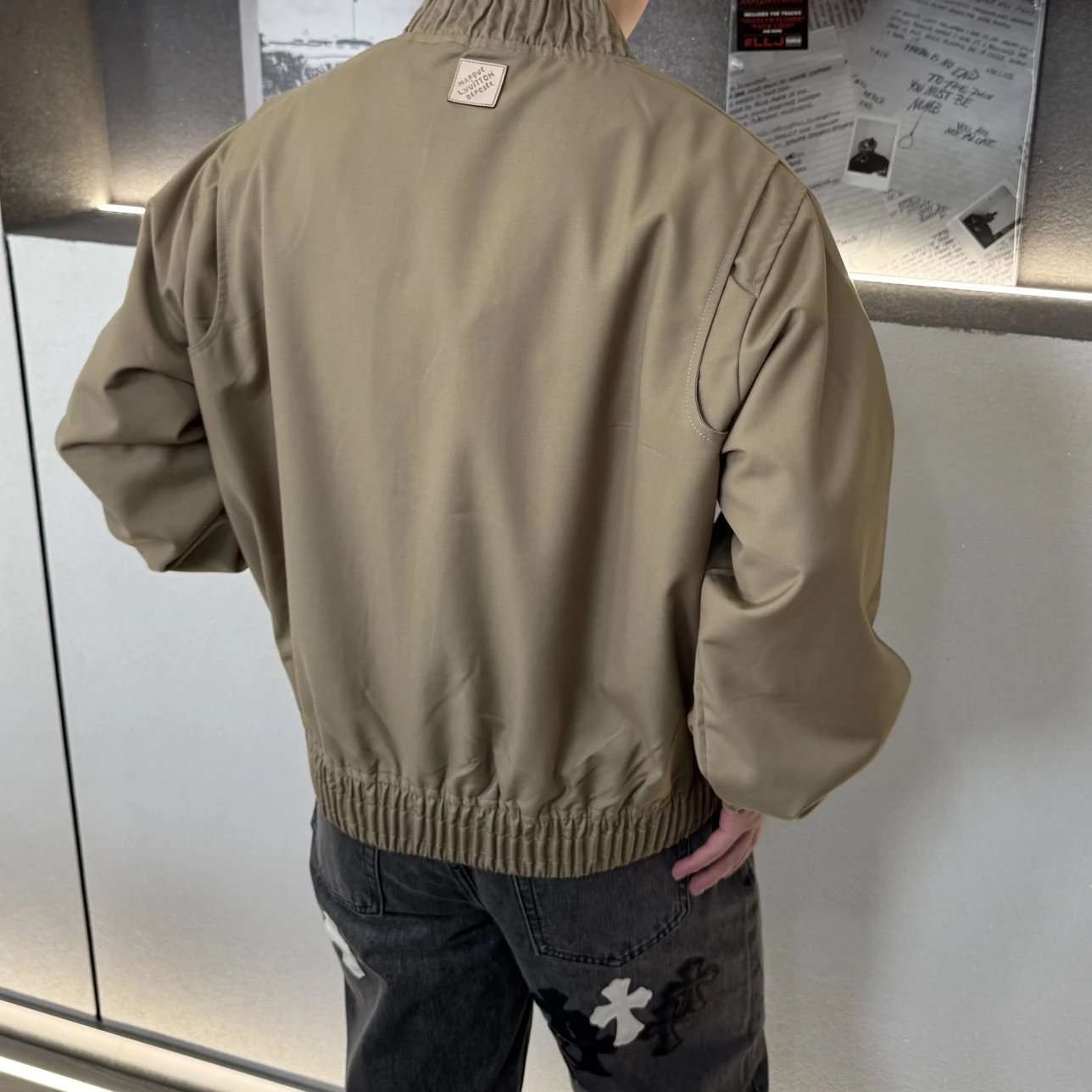 RD-C005 · Embroidered Cotton-Blend Bomber Jacket showcase view 2