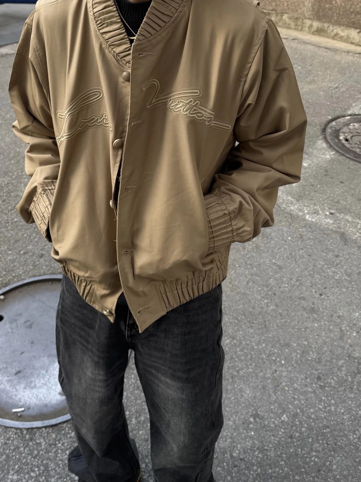 RD-C005 · Embroidered Cotton-Blend Bomber Jacket showcase view 7