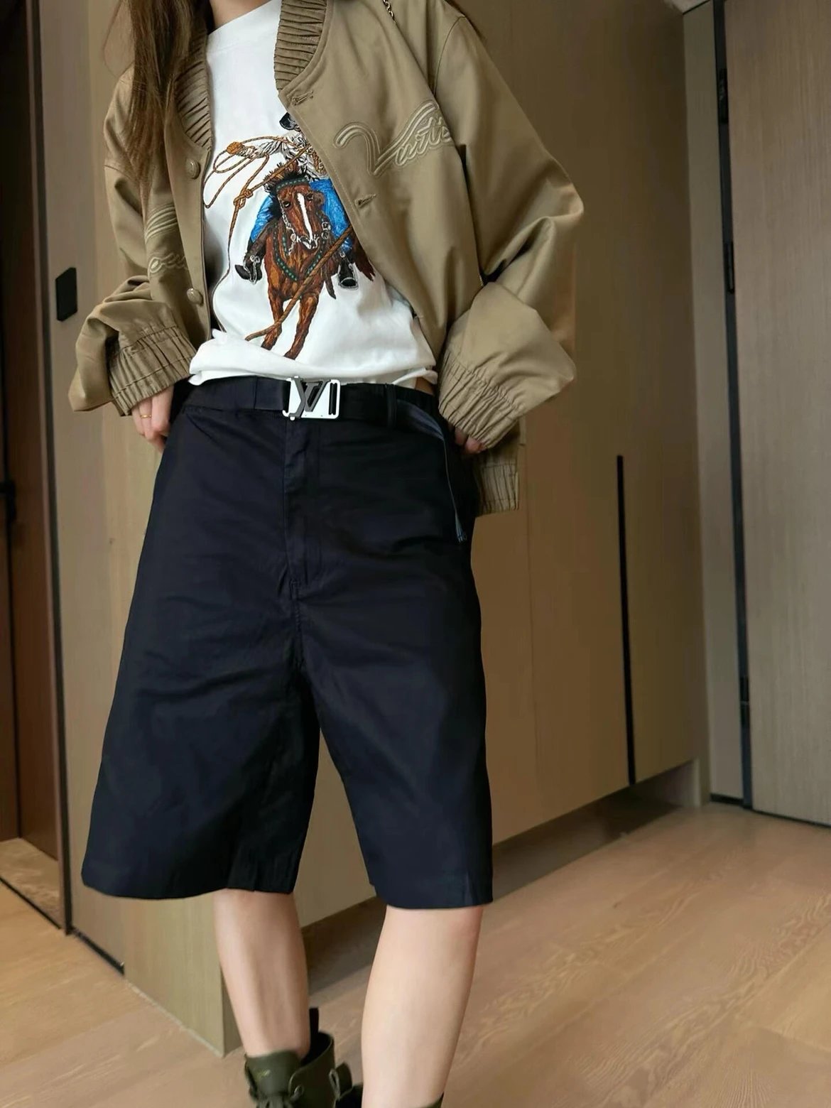 RD-C005 · Embroidered Cotton-Blend Bomber Jacket showcase view 5