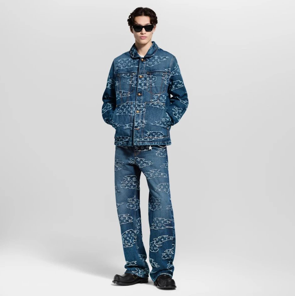 RD-C410 · Cloud Jacquard Heavyweight Jeans showcase view 3