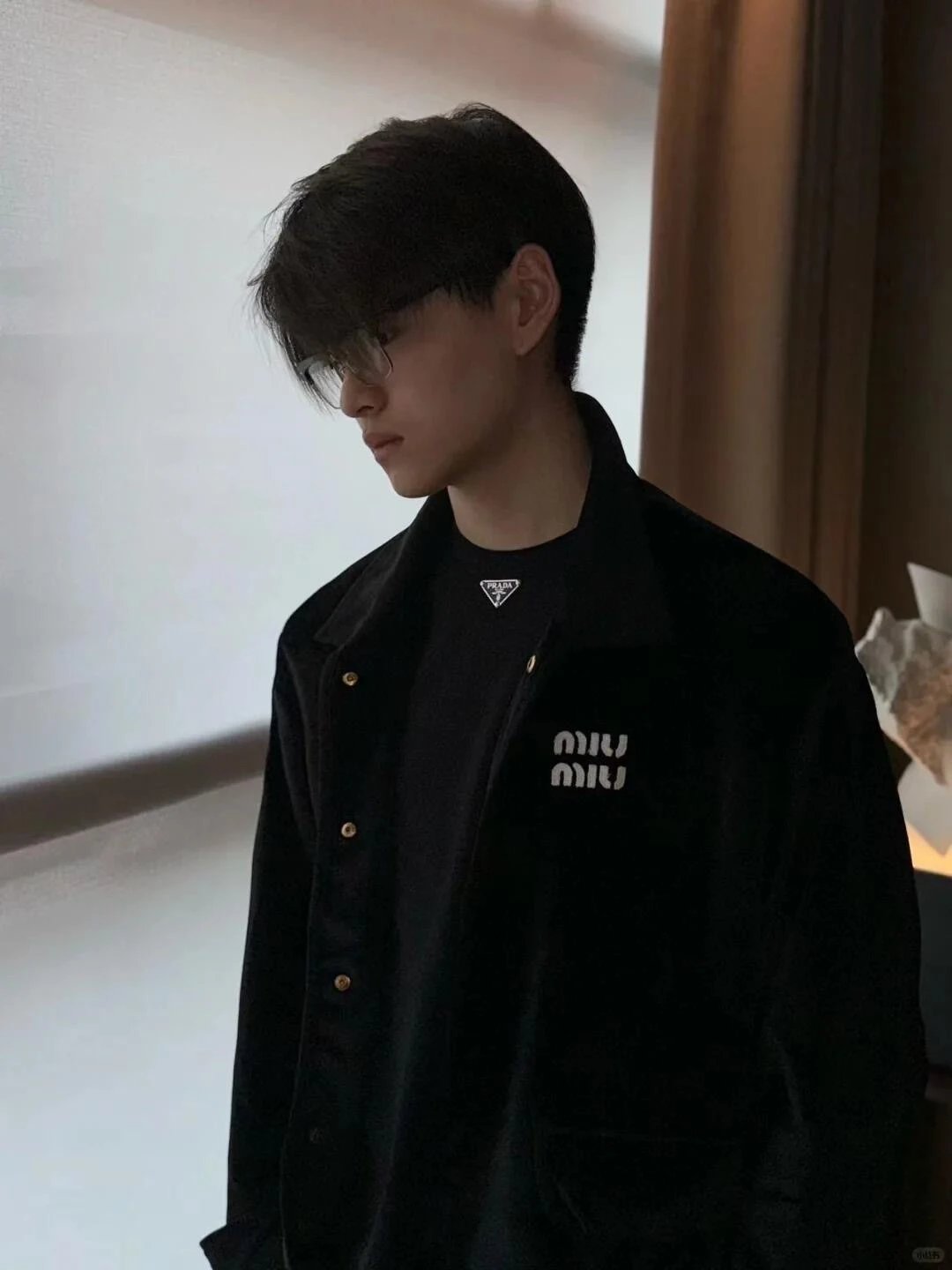 RD-C025 · Black Velvet Casual Jacket showcase view 9