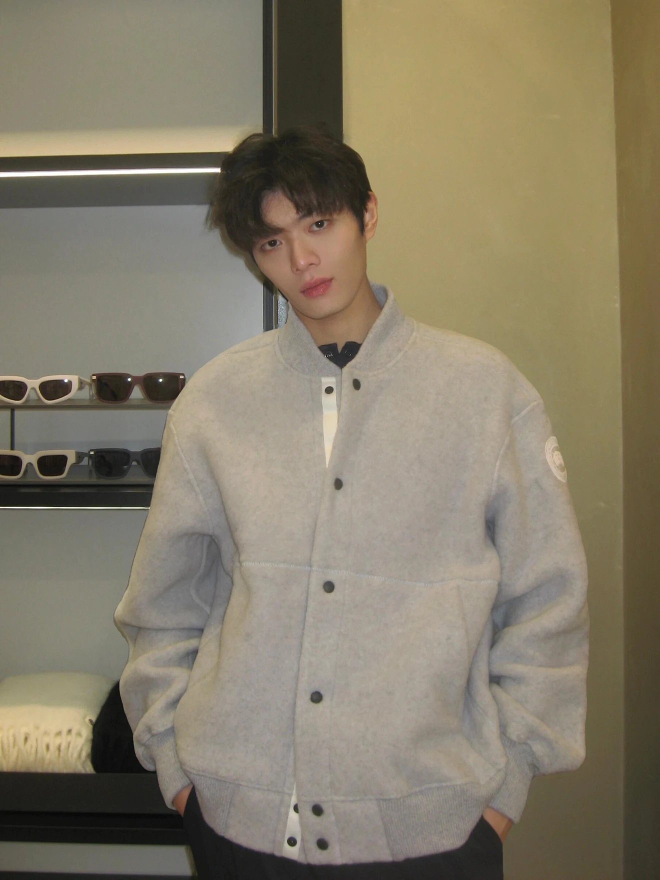 RD-C022 · Hudson White-Label Wool Baseball Jacket showcase view 10