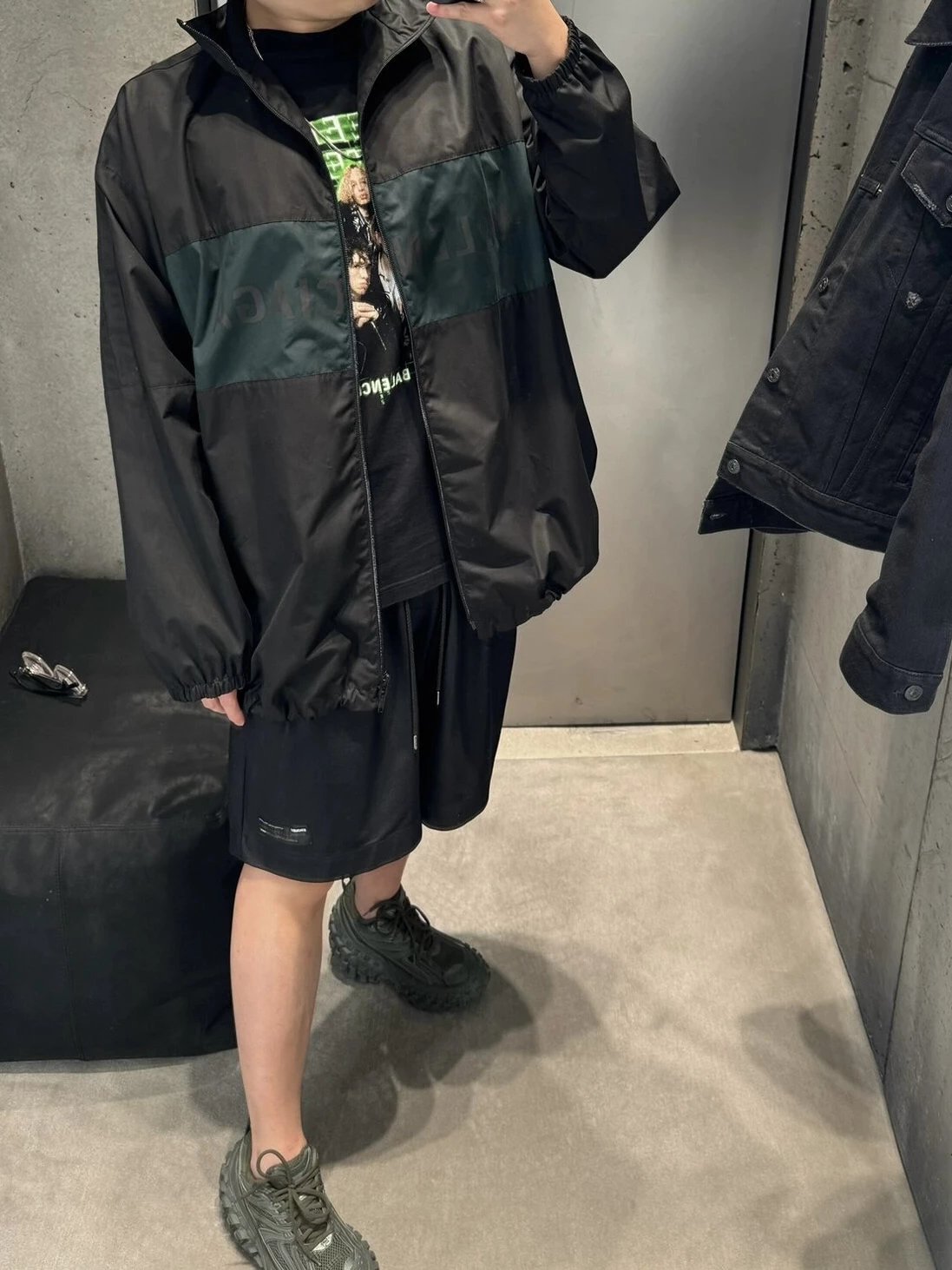 RD-C021 · Logo Color-Block Zip Jacket showcase view 2