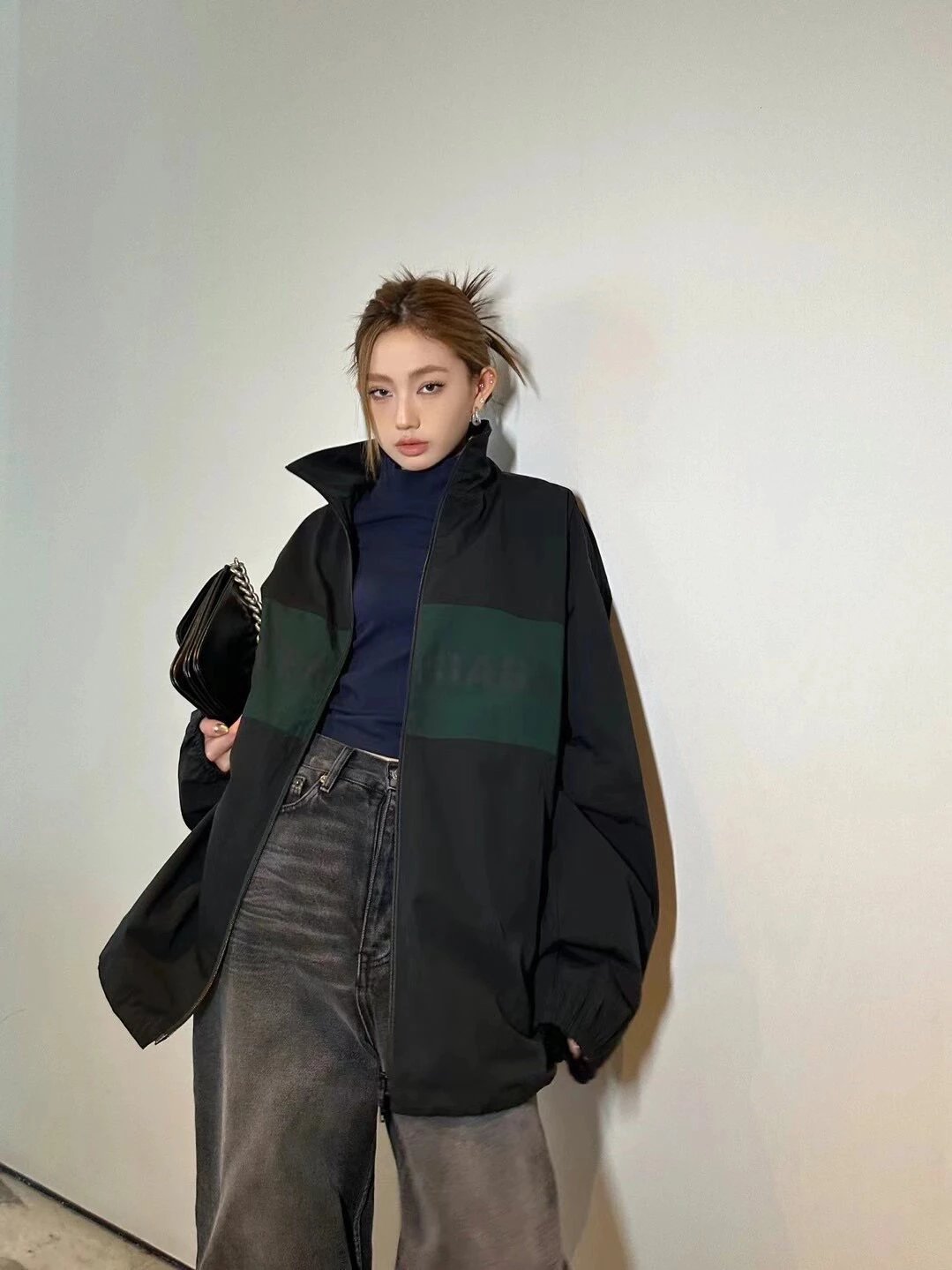RD-C021 · Logo Color-Block Zip Jacket showcase view 7
