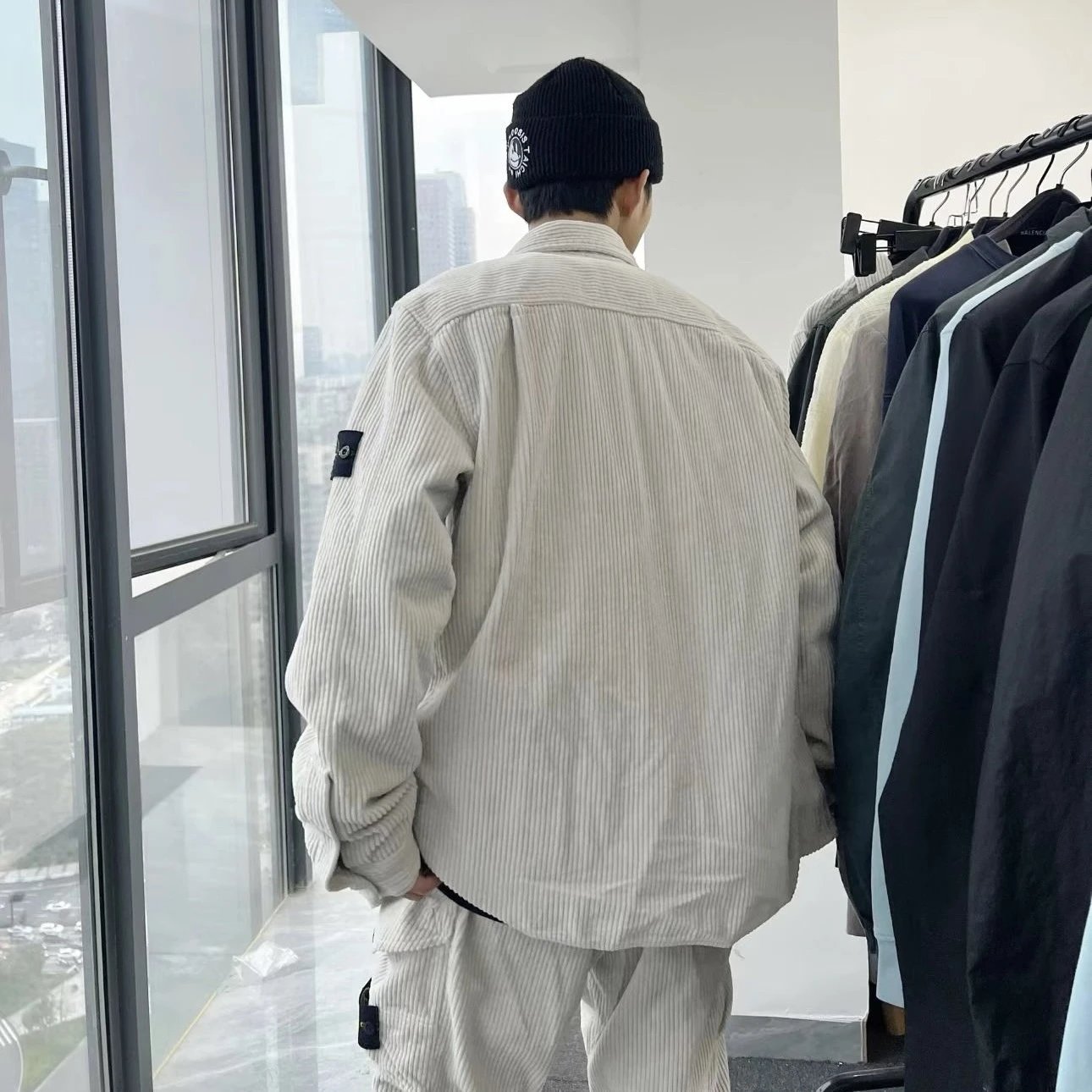 RD-C331 · Beige Corduroy Jacket Shirt showcase view 7