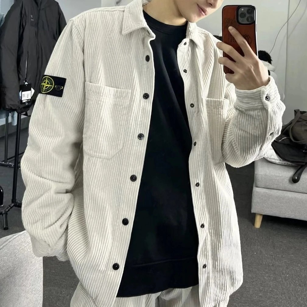 RD-C331 · Beige Corduroy Jacket Shirt showcase view 8