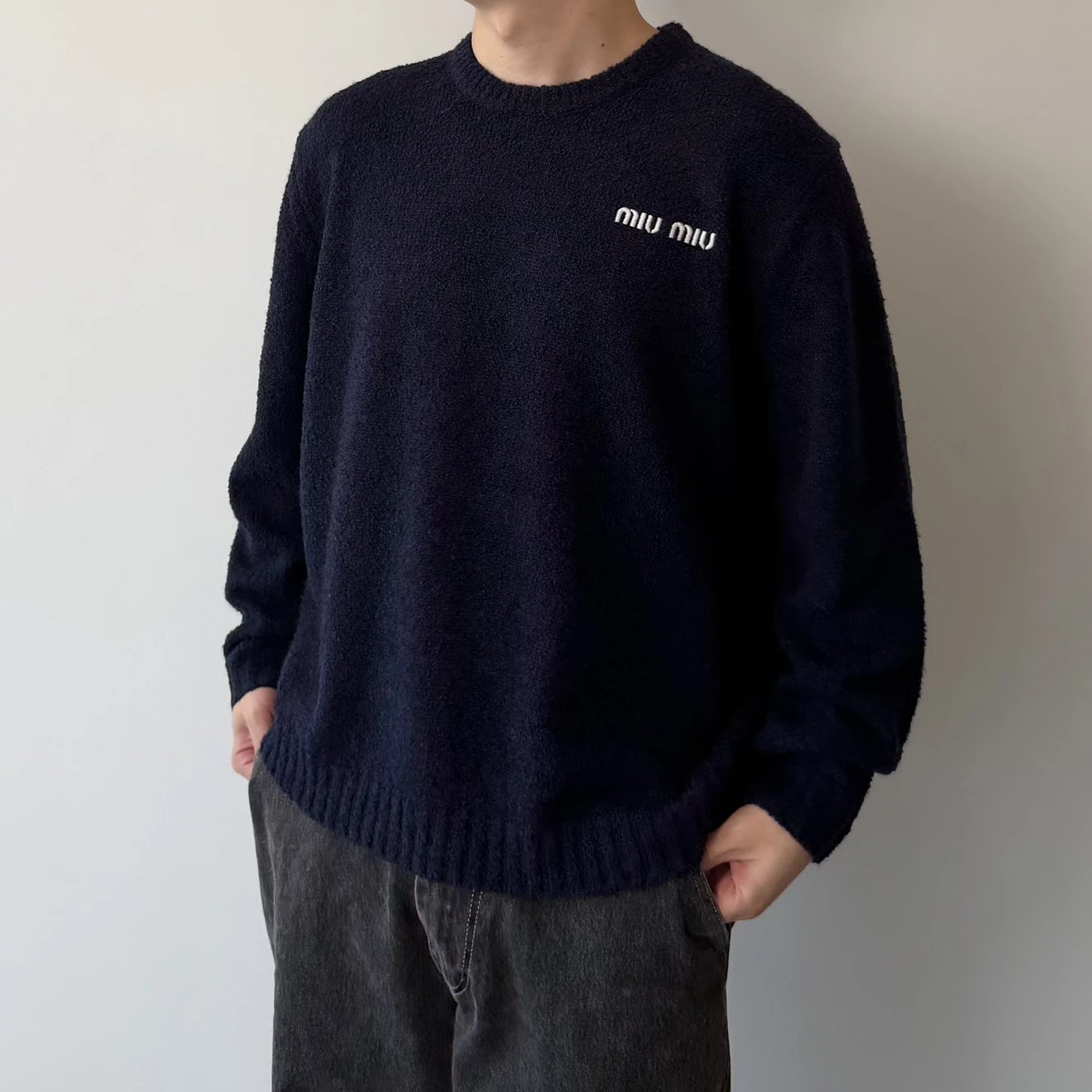 RD-C358 · Logo-Embroidered Wool-Cashmere Sweater showcase view 1