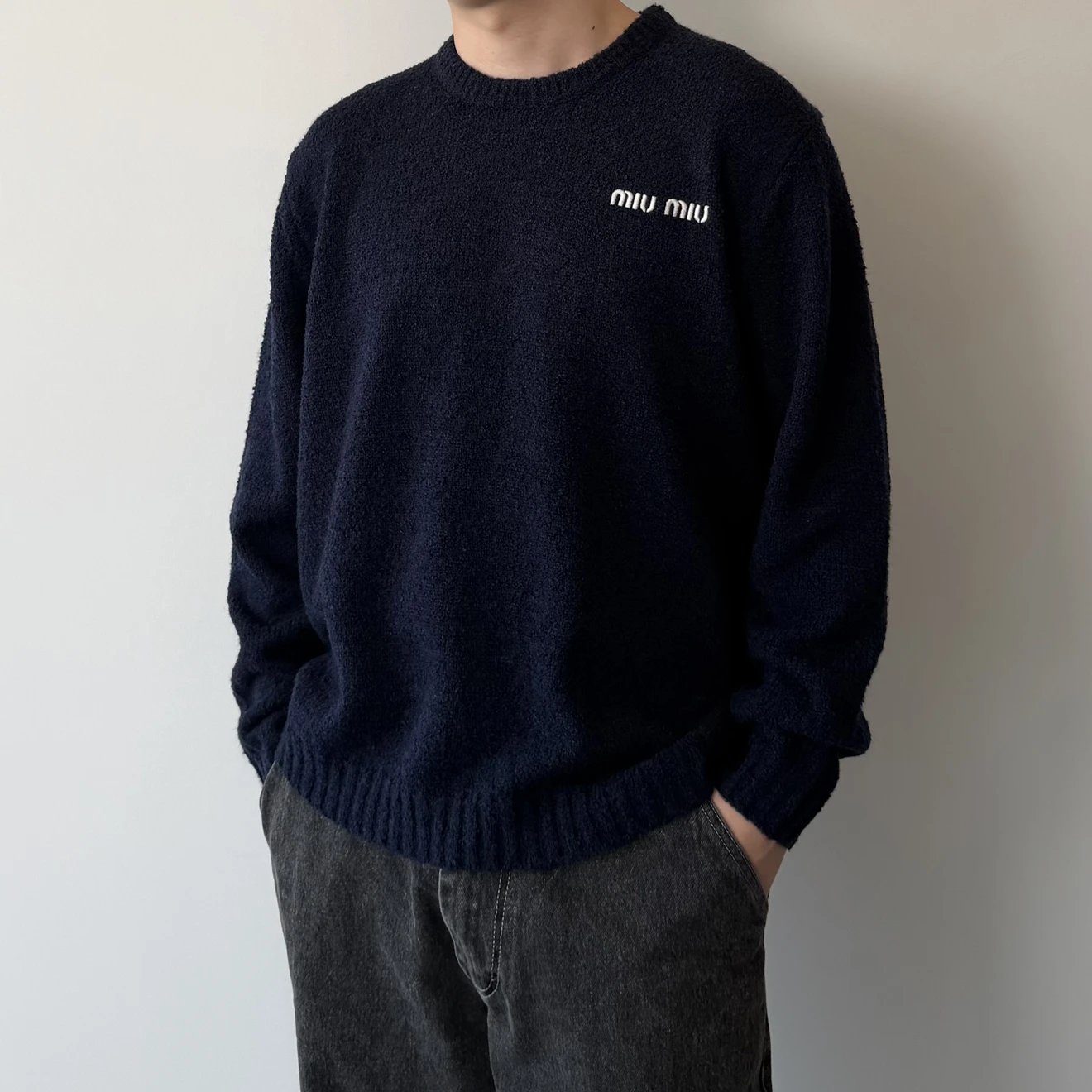 RD-C358 · Logo-Embroidered Wool-Cashmere Sweater showcase view 2