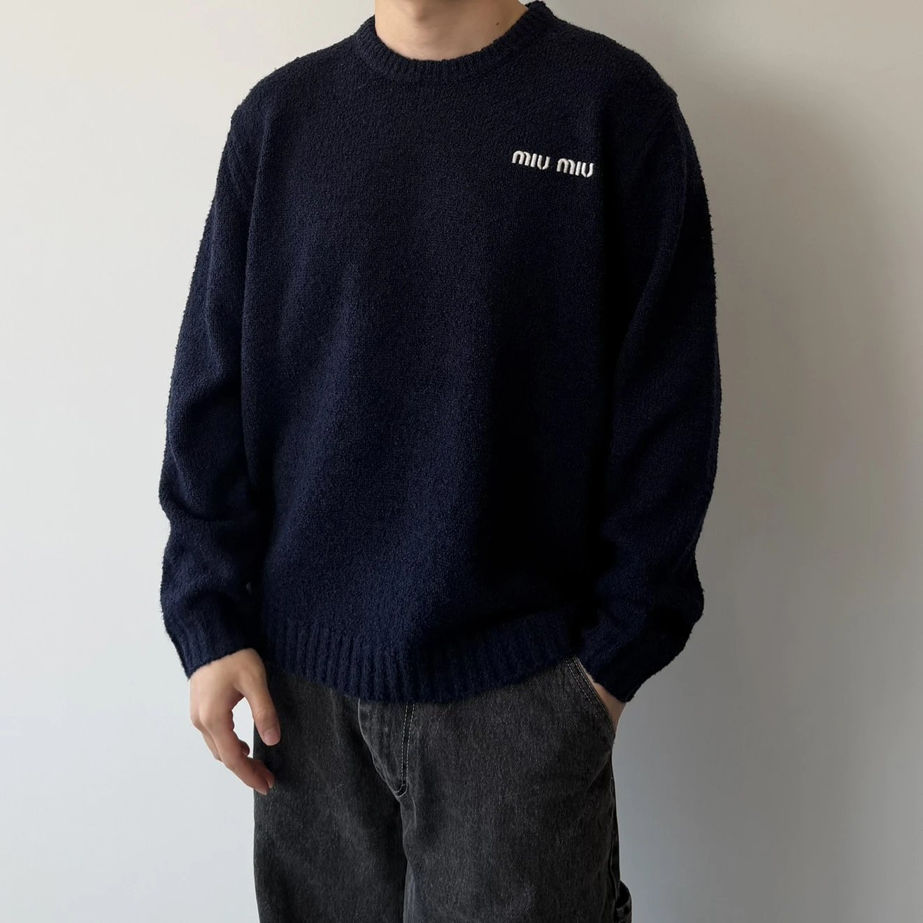 RD-C358 · Logo-Embroidered Wool-Cashmere Sweater showcase view 5