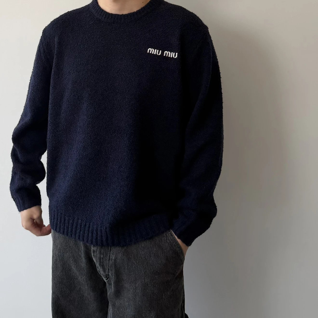 RD-C358 · Logo-Embroidered Wool-Cashmere Sweater showcase view 6
