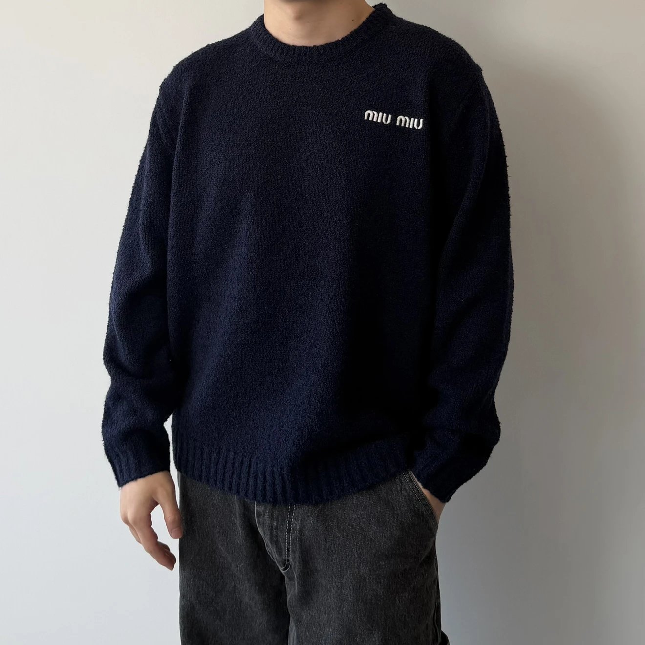 RD-C358 · Logo-Embroidered Wool-Cashmere Sweater showcase view 7