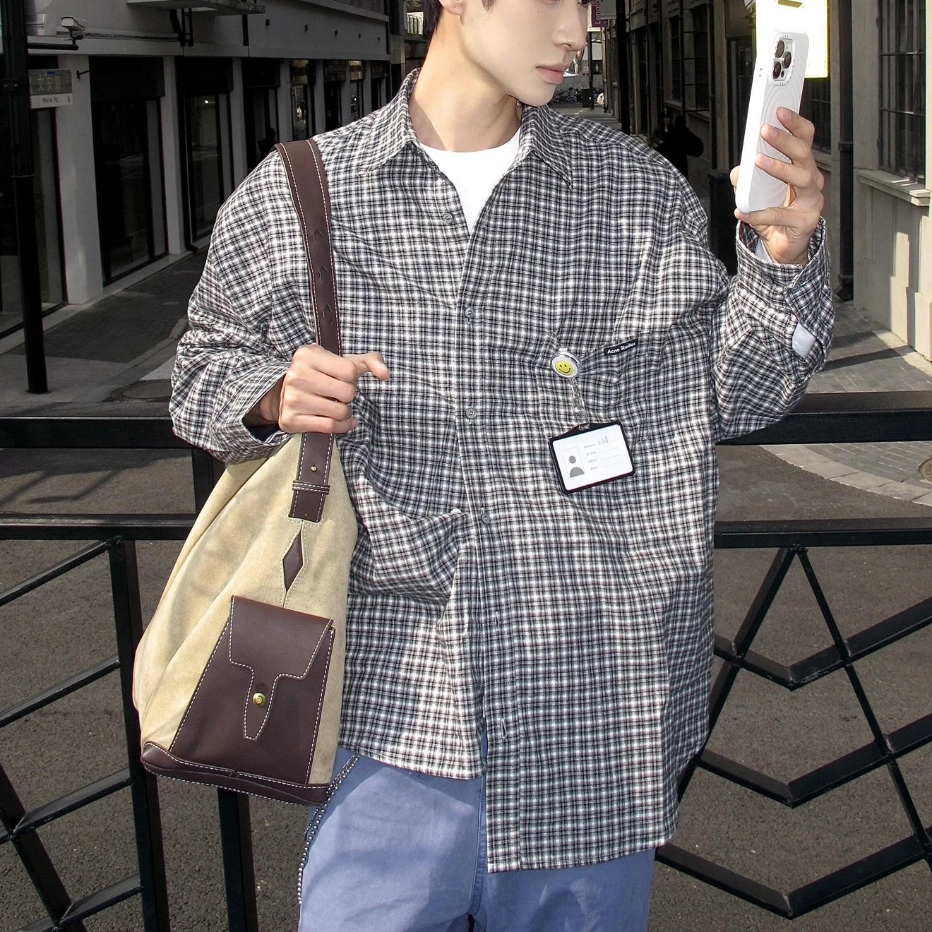 RD-C332 · Plaid Pocket Shirt showcase view 2