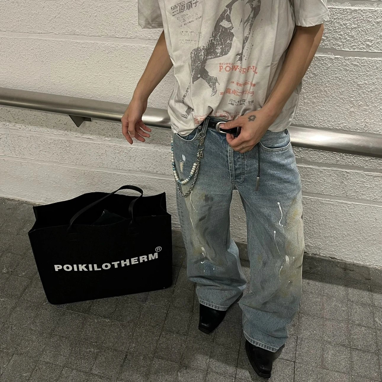 RD-C411 · 2023M Paint-Splatter Straight-Leg Jeans showcase view 1