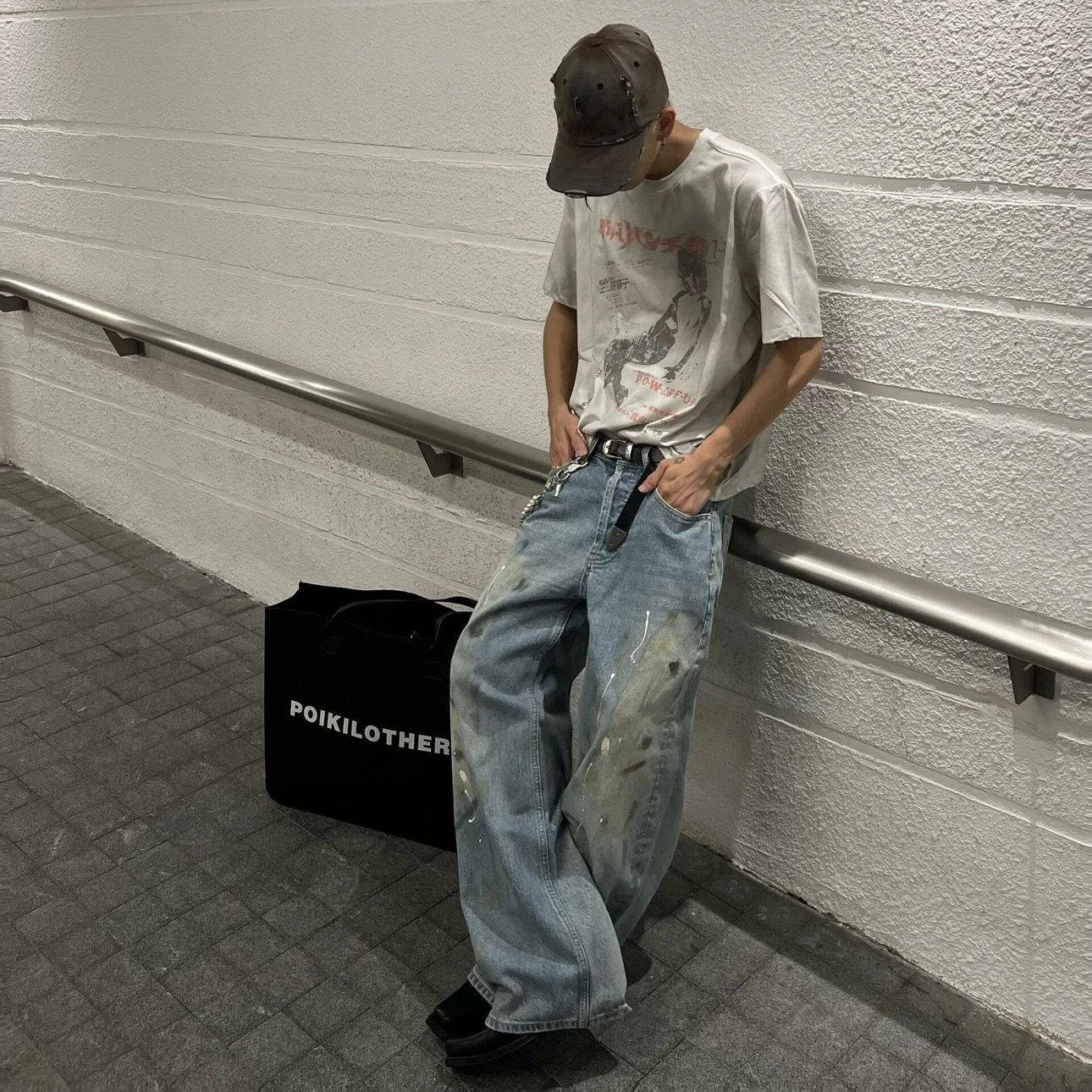 RD-C411 · 2023M Paint-Splatter Straight-Leg Jeans showcase view 2