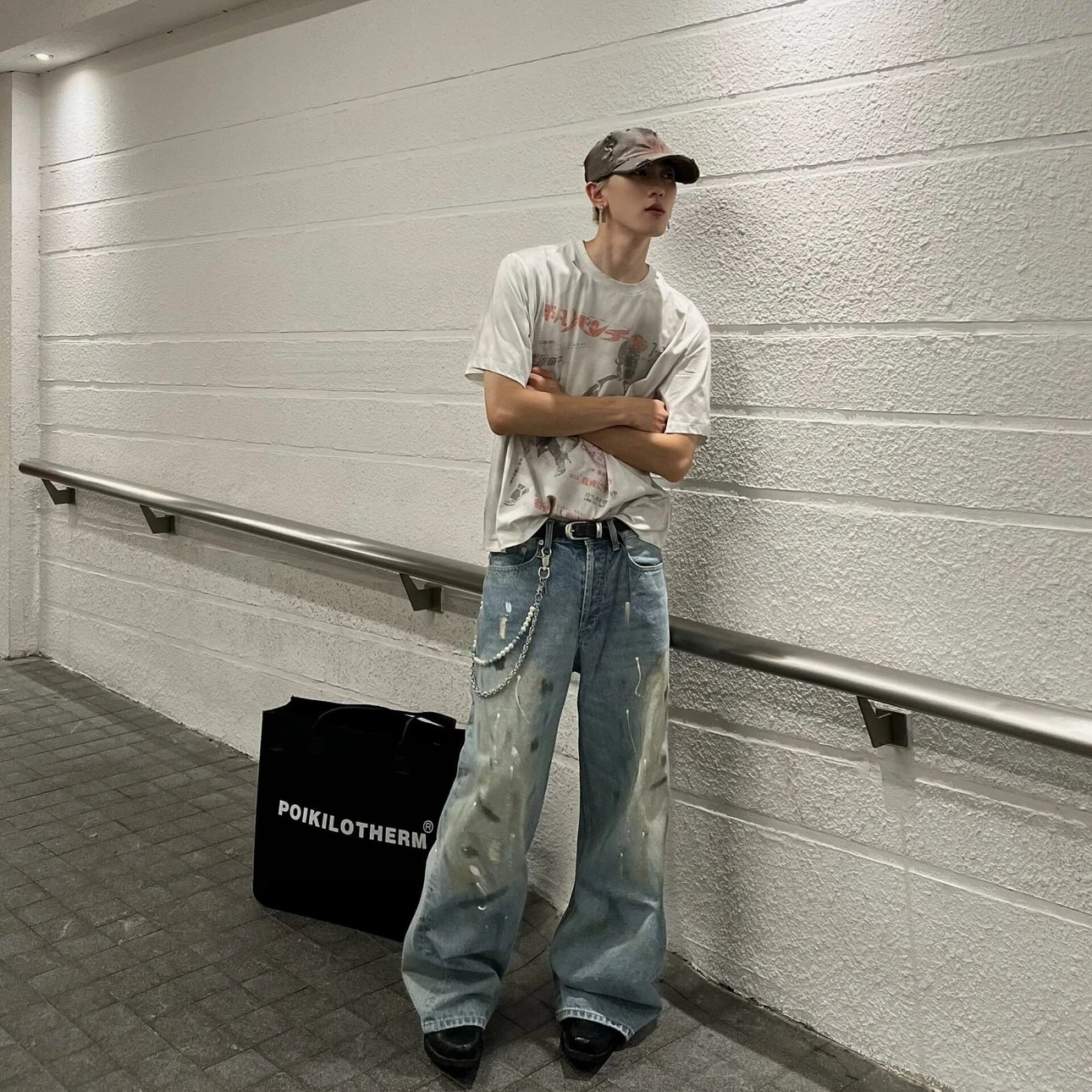 RD-C411 · 2023M Paint-Splatter Straight-Leg Jeans showcase view 4