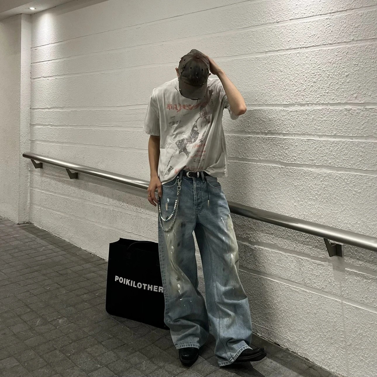 RD-C411 · 2023M Paint-Splatter Straight-Leg Jeans showcase view 5