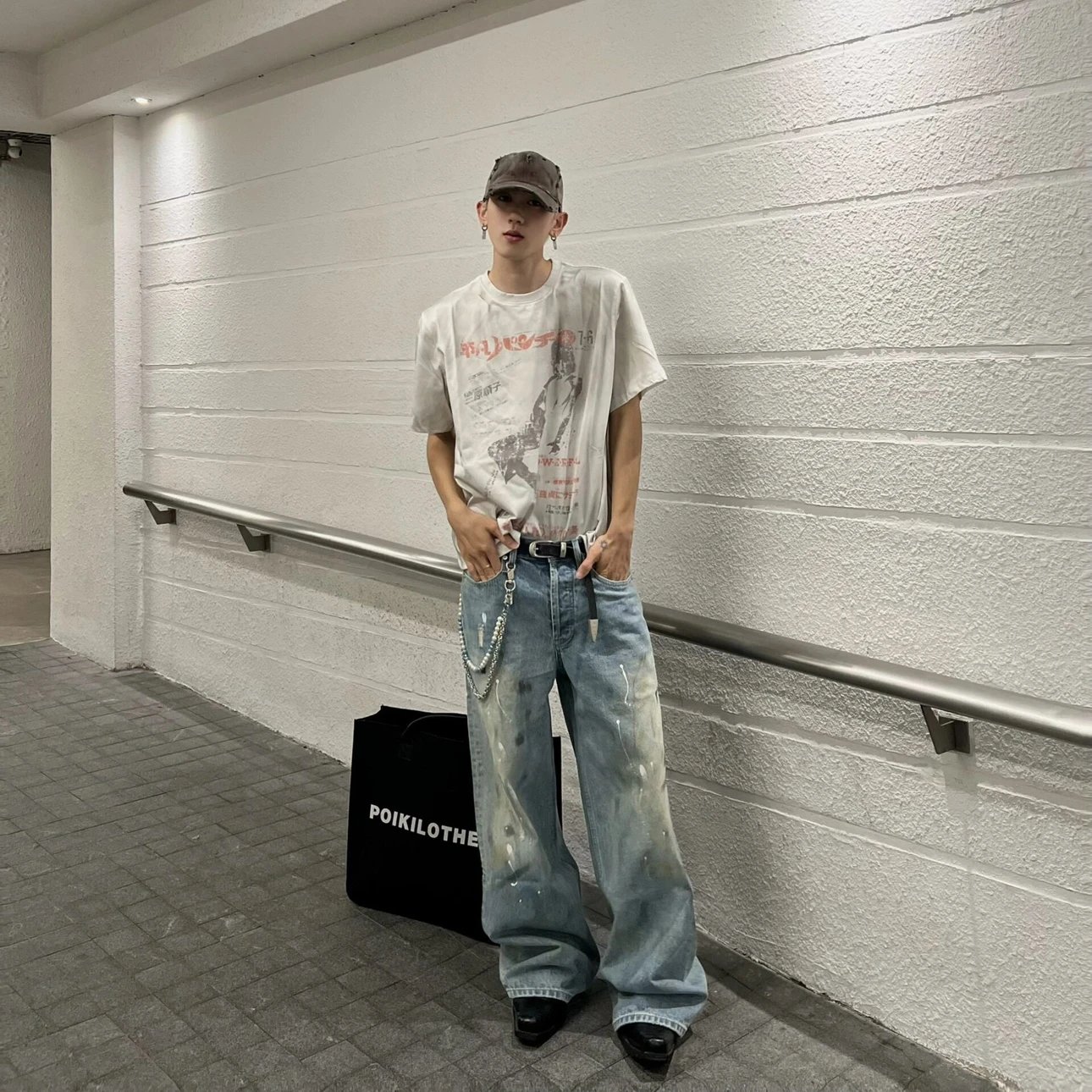 RD-C411 · 2023M Paint-Splatter Straight-Leg Jeans showcase view 7