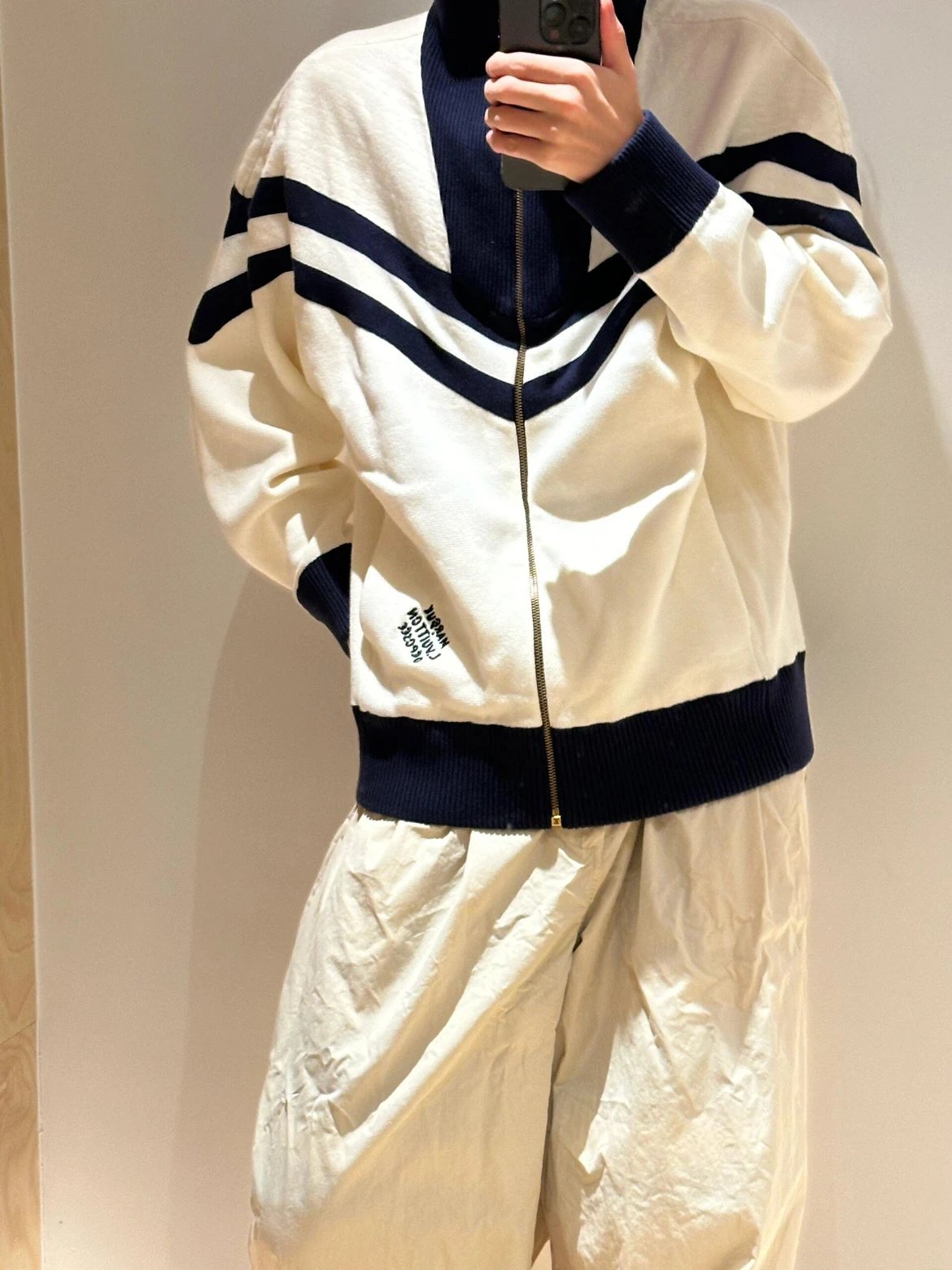 RD-C221 · Striped Stand-Collar Zip Jacket showcase view 12