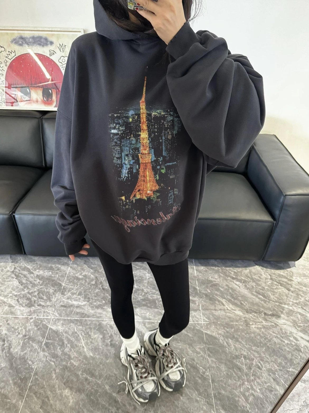 RD-C258 · Tokyo Tower Printed Hoodie showcase view 5