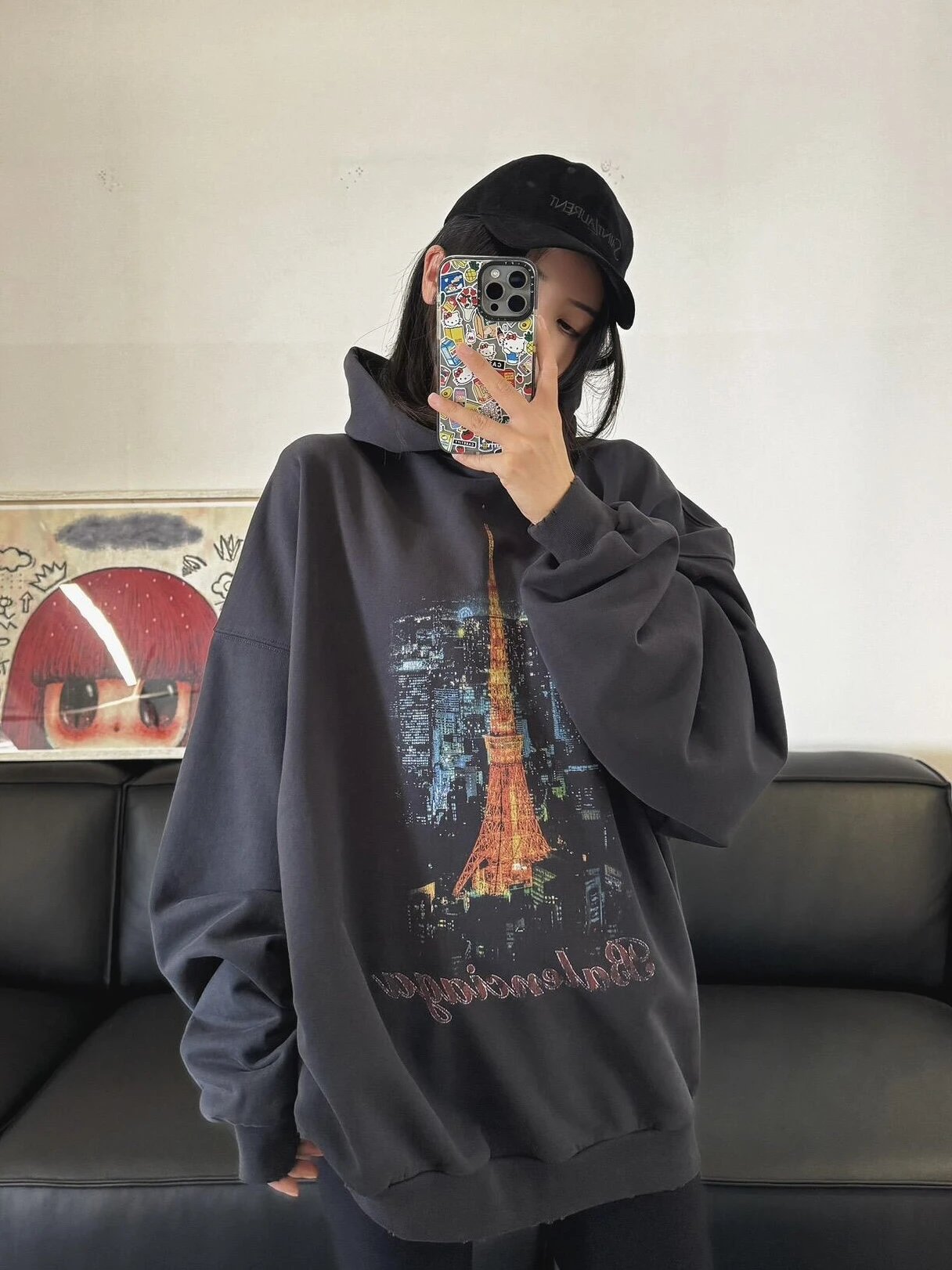 RD-C258 · Tokyo Tower Printed Hoodie showcase view 9