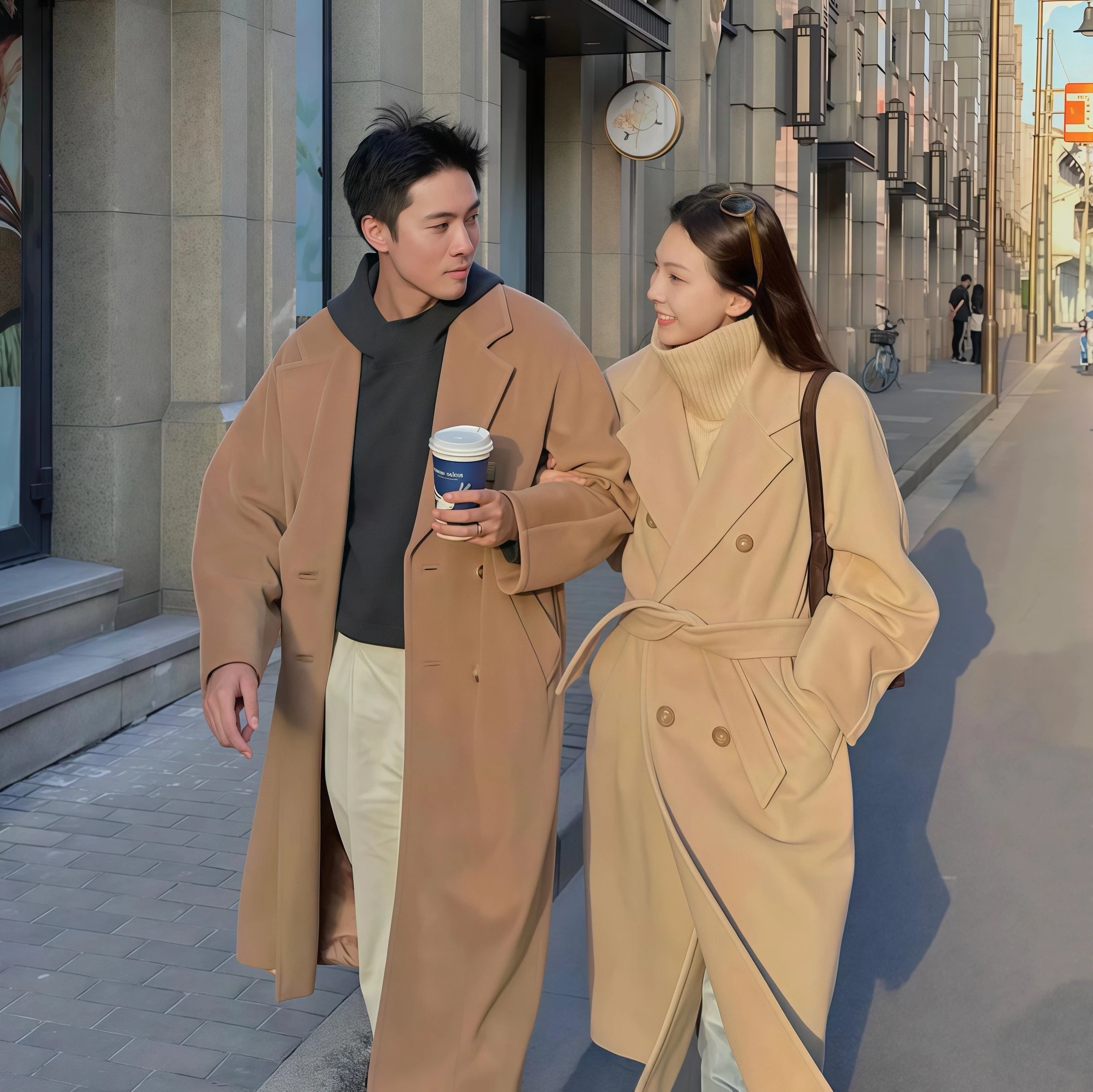 RD-C222 · 101801 Virgin Wool–Cashmere Long Coat showcase view 5