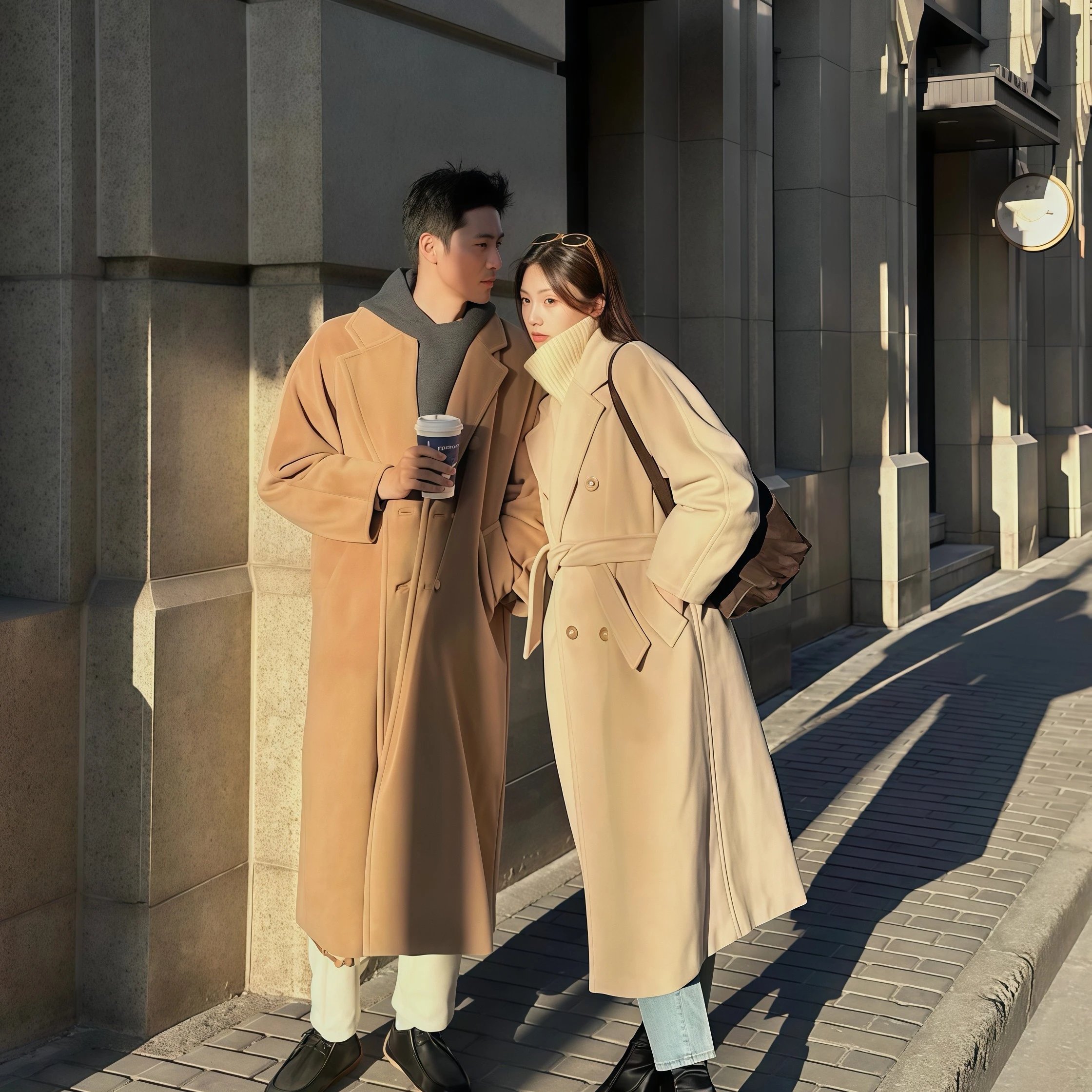 RD-C222 · 101801 Virgin Wool–Cashmere Long Coat showcase view 8