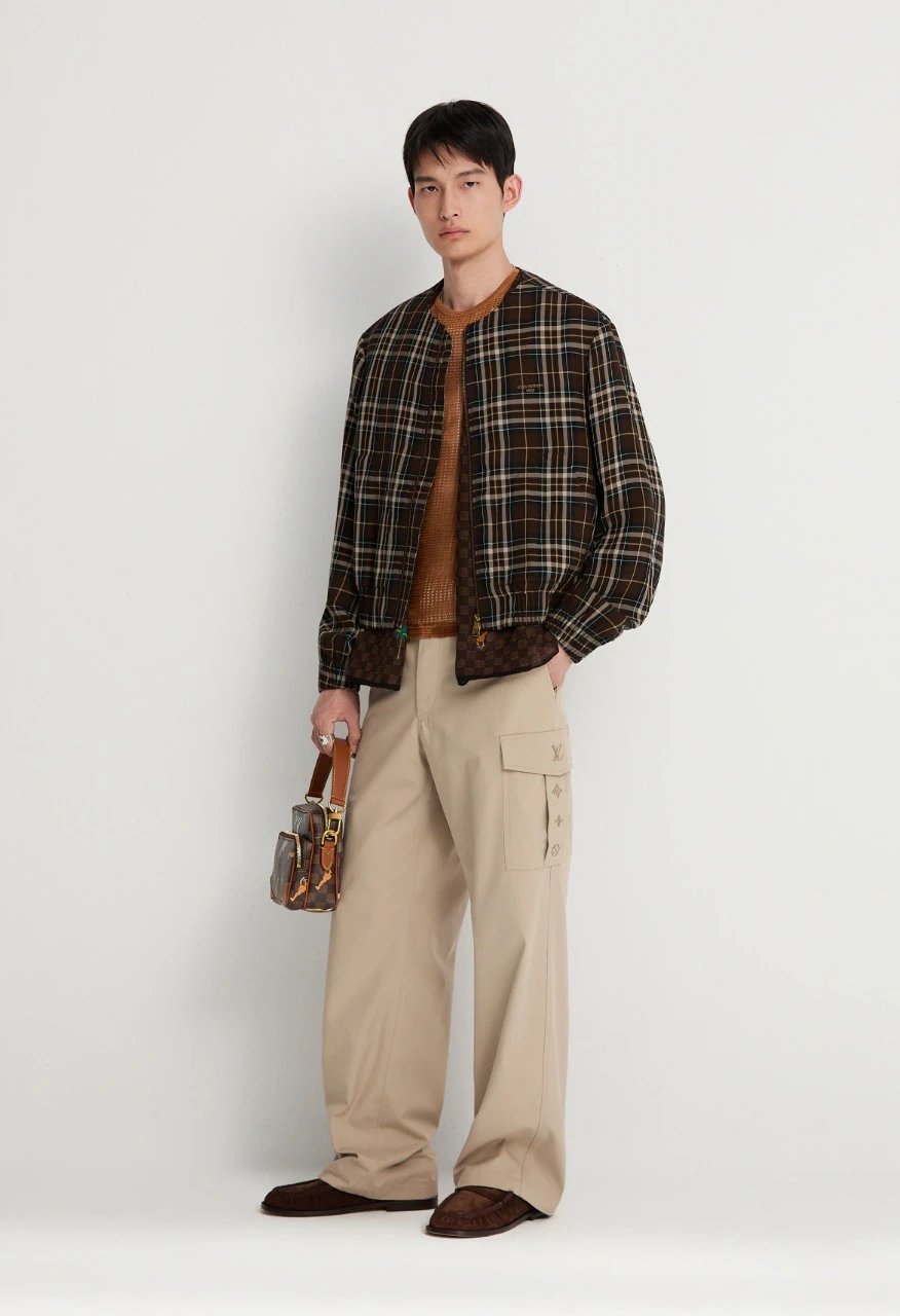 RD-C412 · Embroidered Multi-Pocket Straight Cargo Trousers showcase view 7
