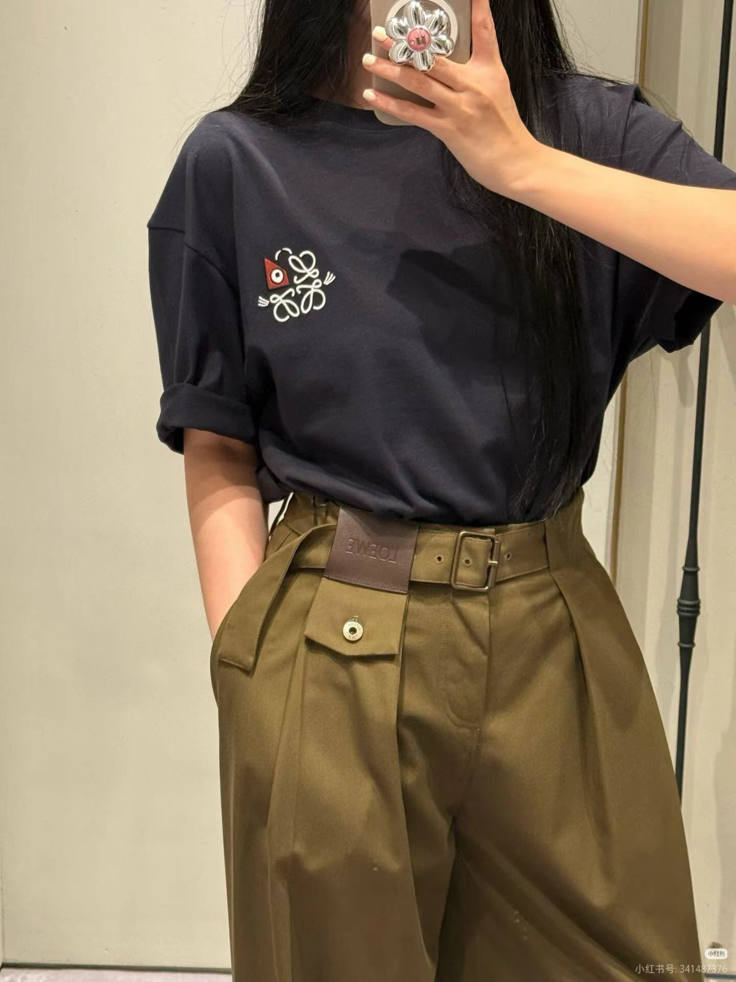 RD-C142 · Cat’s Eye Embroidered Cotton T-Shirt showcase view 6