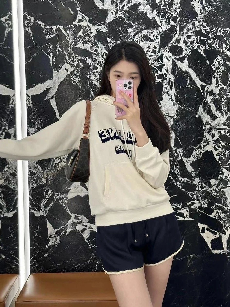 RD-C259 · Ivory Colorblock Logo Hoodie showcase view 4