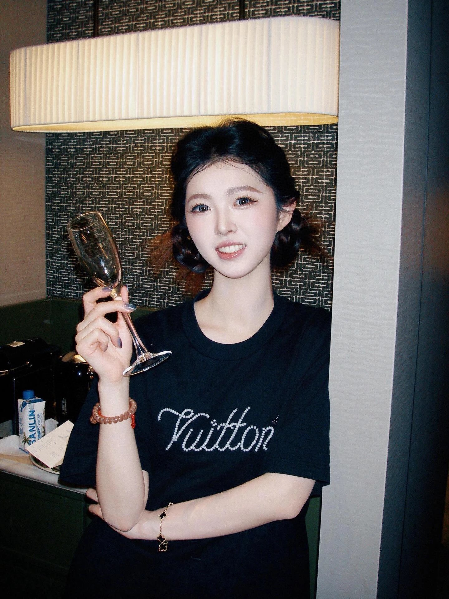 RD-C143 · Beaded Script Knit T-Shirt showcase view 4