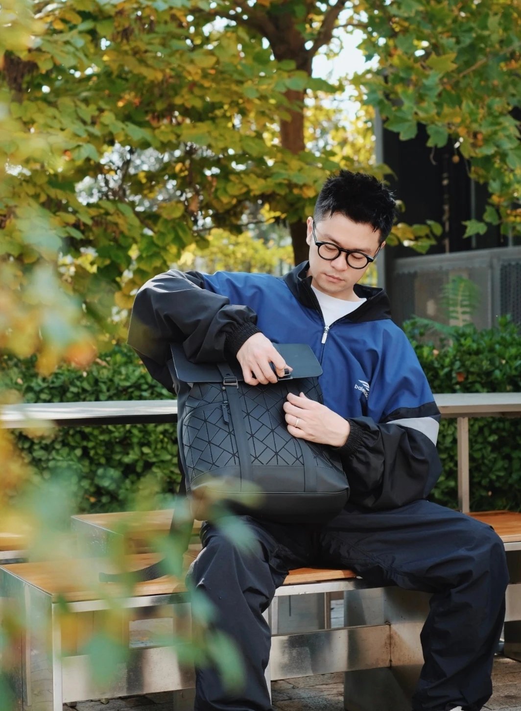 RD-C225 · Three-Color Logo Zip Jacket showcase view 9