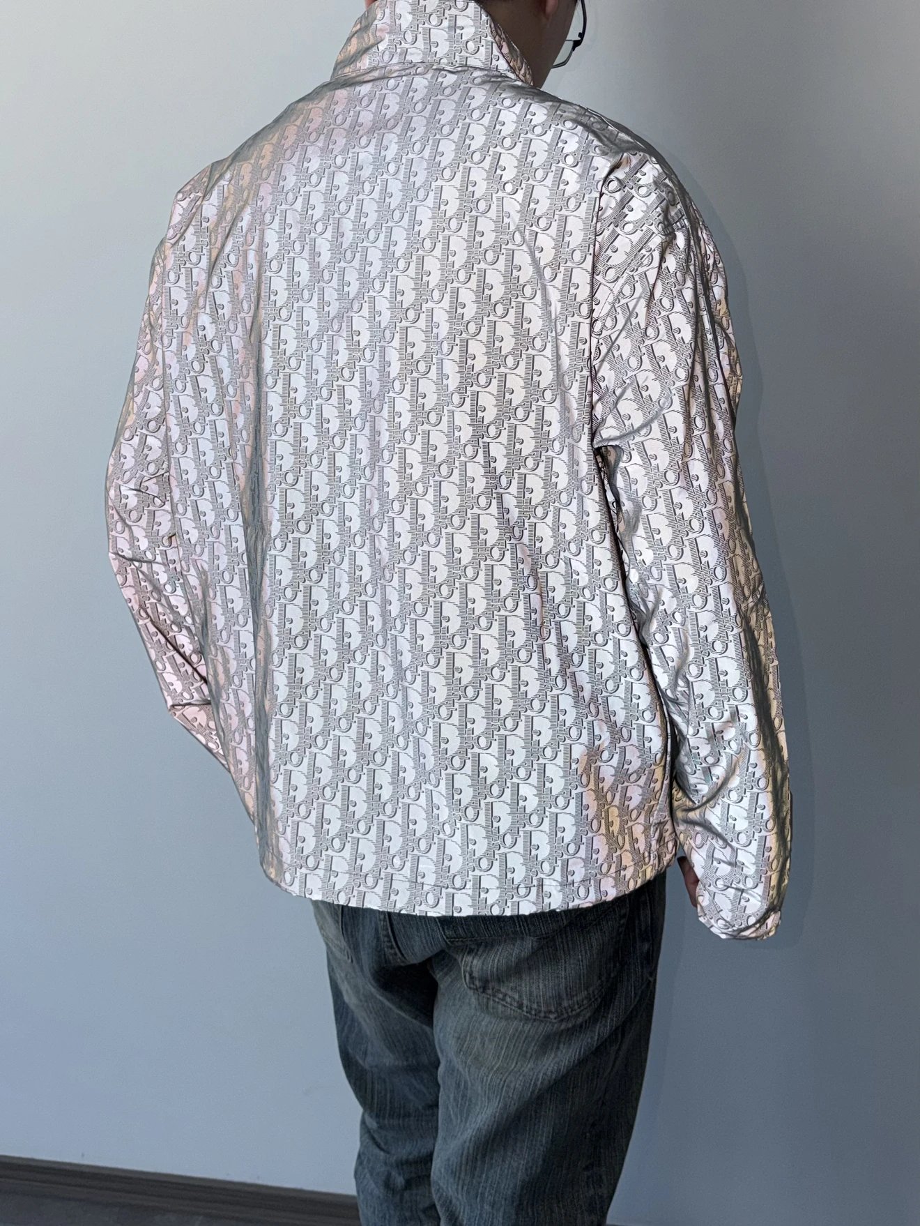 RD-C010 · Reflective Monogram Half-Collar Jacket showcase view 2