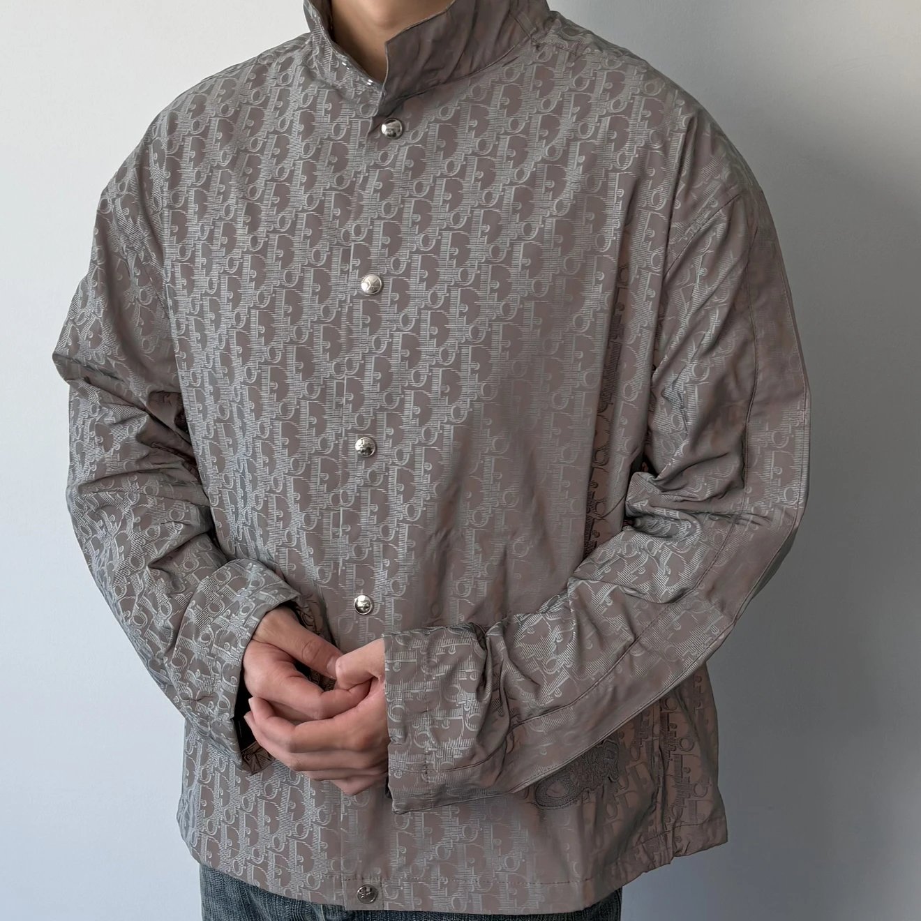 RD-C010 · Reflective Monogram Half-Collar Jacket showcase view 5