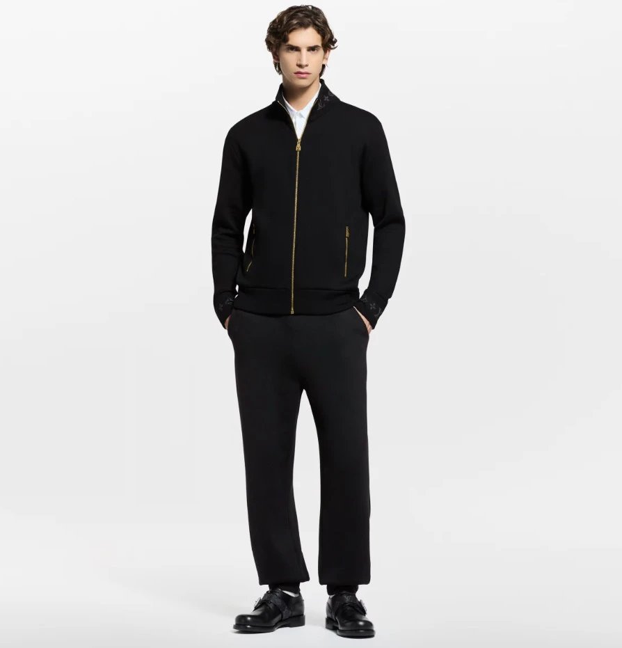 RD-C011 · Jacquard Stand-Collar Knit Jacket showcase view 3