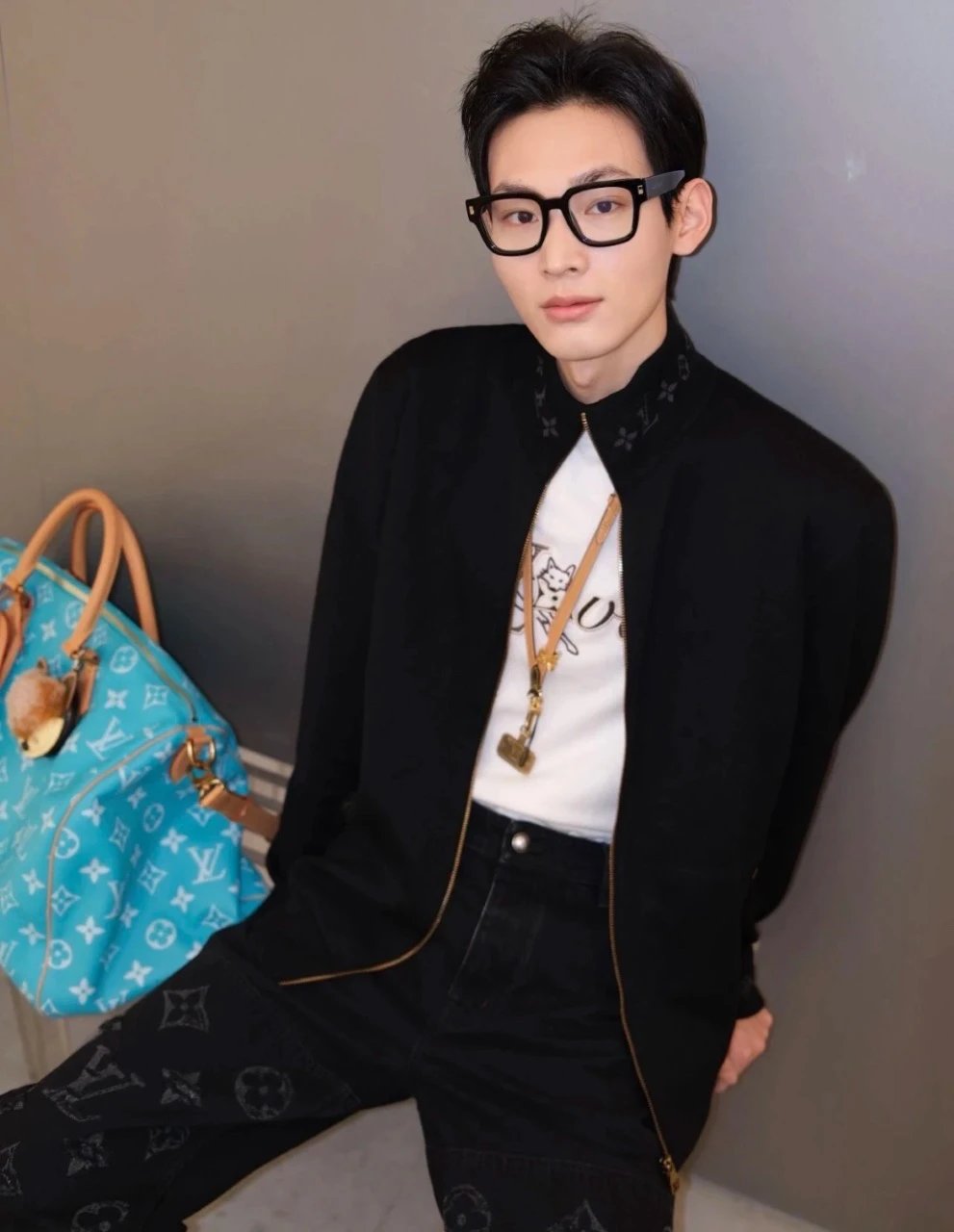 RD-C011 · Jacquard Stand-Collar Knit Jacket showcase view 7