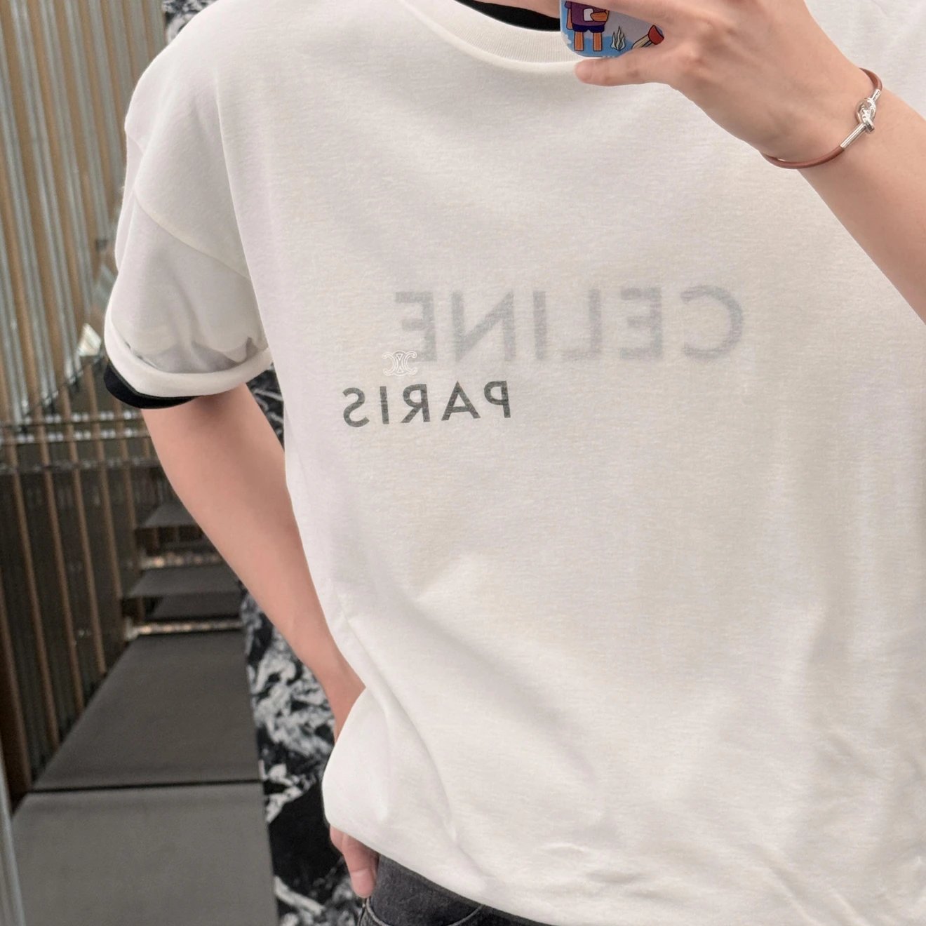 RD-C145 · Layered Logo-Print Cotton T-Shirt showcase view 2