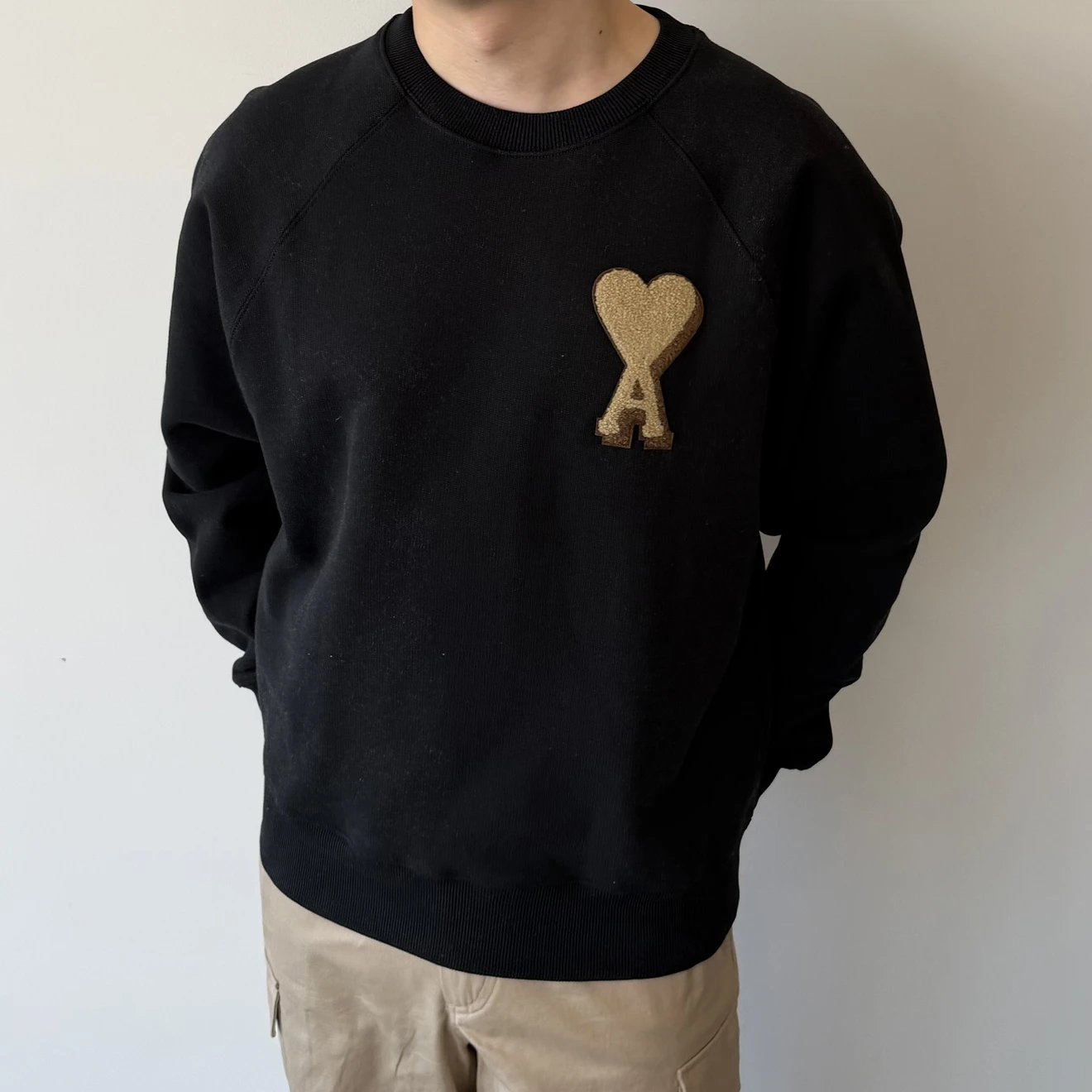 RD-C264 · Towel-Embroidered Heart Crewneck Sweatshirt showcase view 8