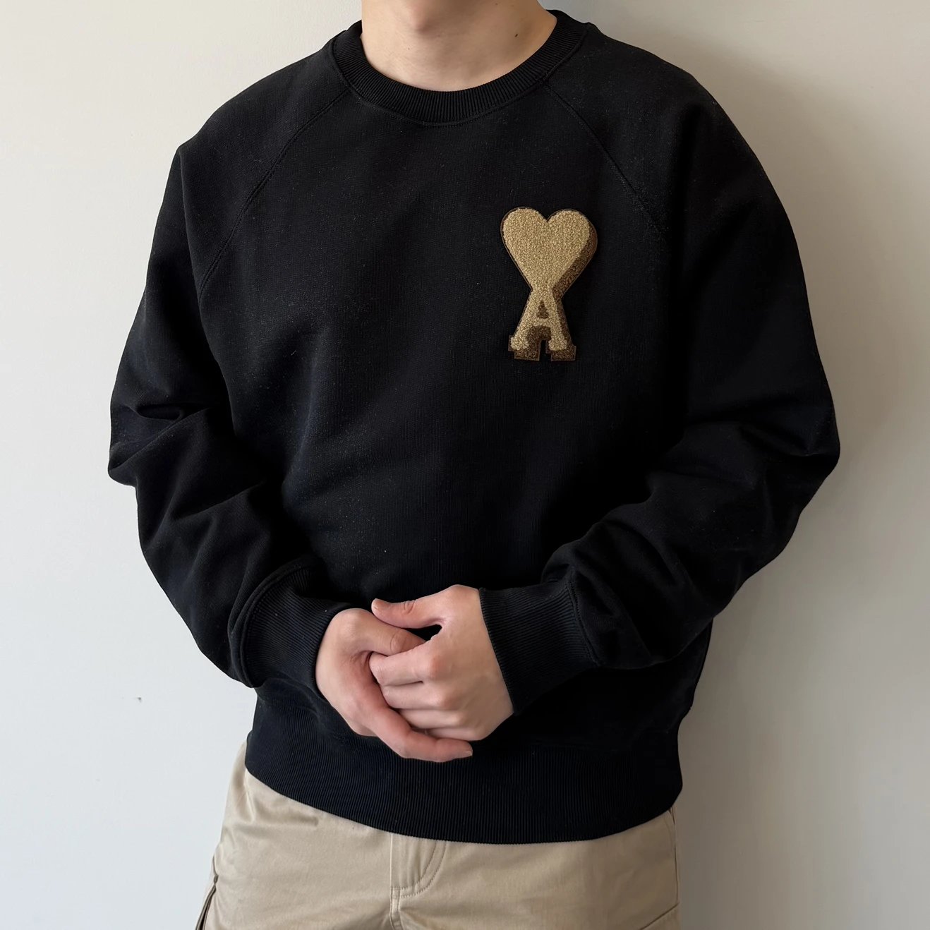 RD-C264 · Towel-Embroidered Heart Crewneck Sweatshirt showcase view 9