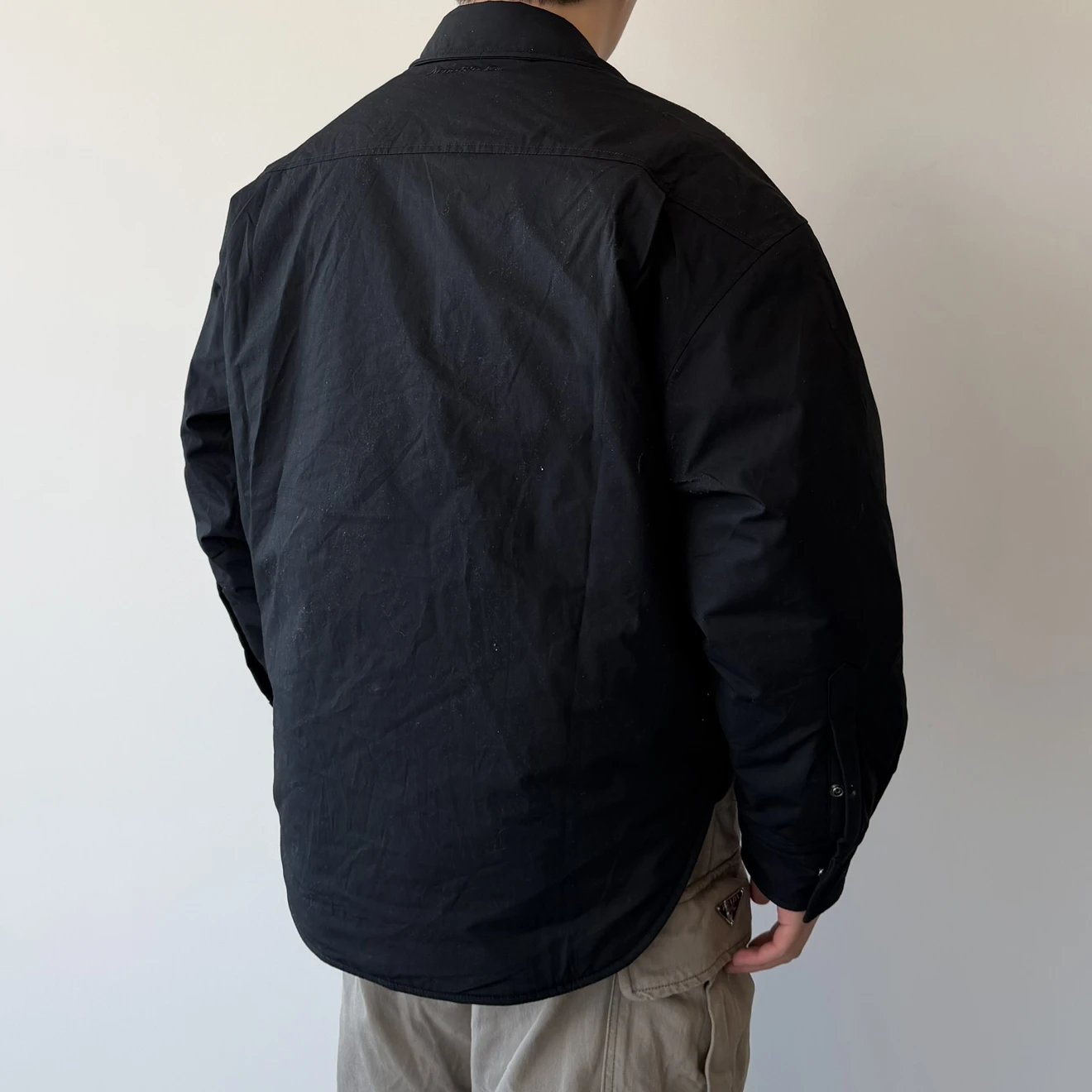 RD-C228 · Embroidered Logo Padded Shirt Jacket showcase view 5